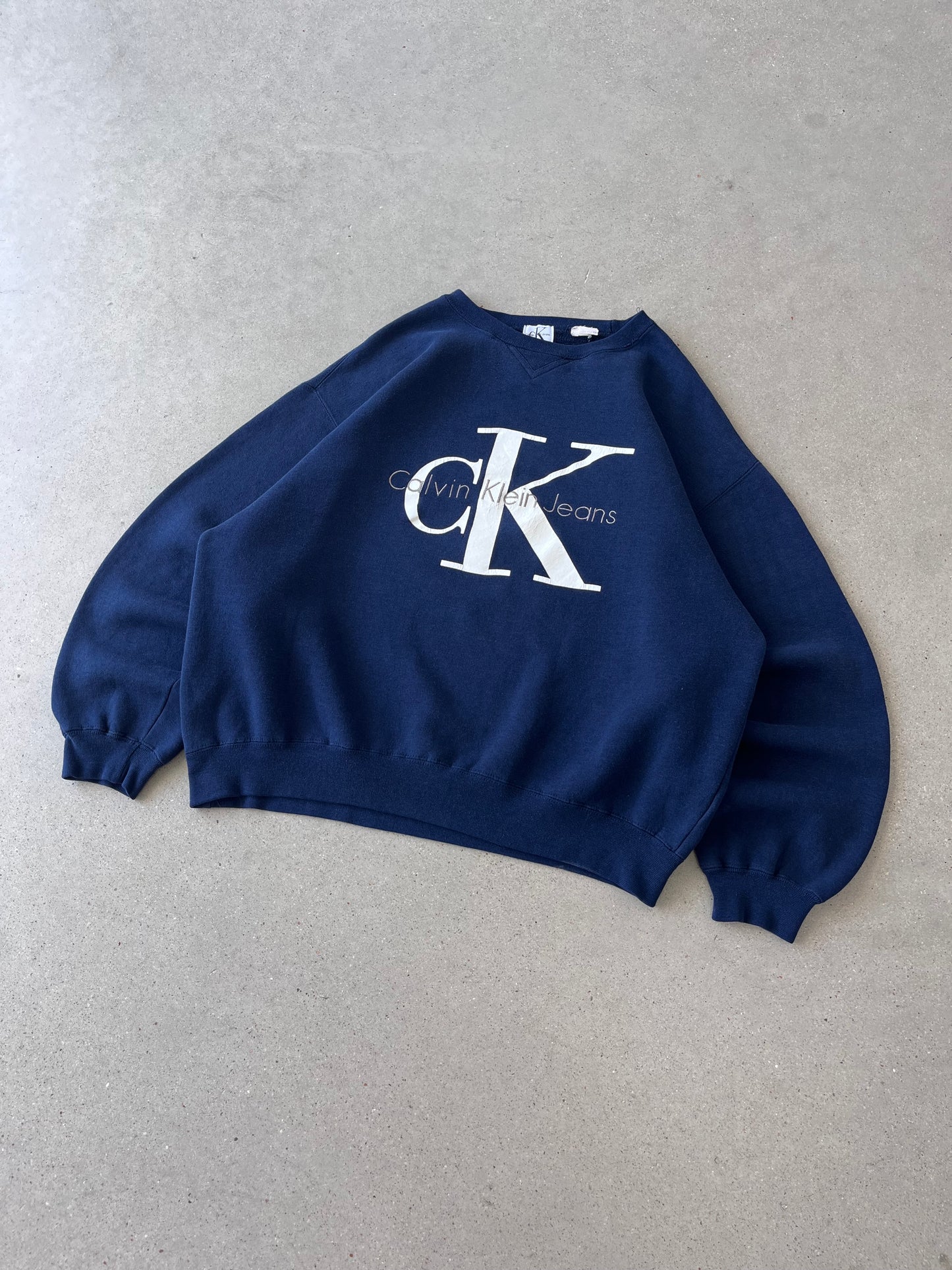 Vintage Calvin Klein Jeans Navy Crewneck - XL