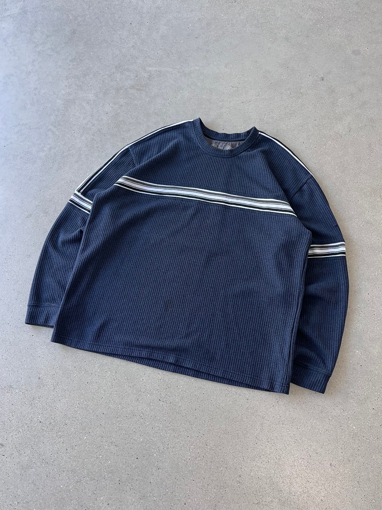 Vintage Xtreme Gear Navy Striped Sweater - XL