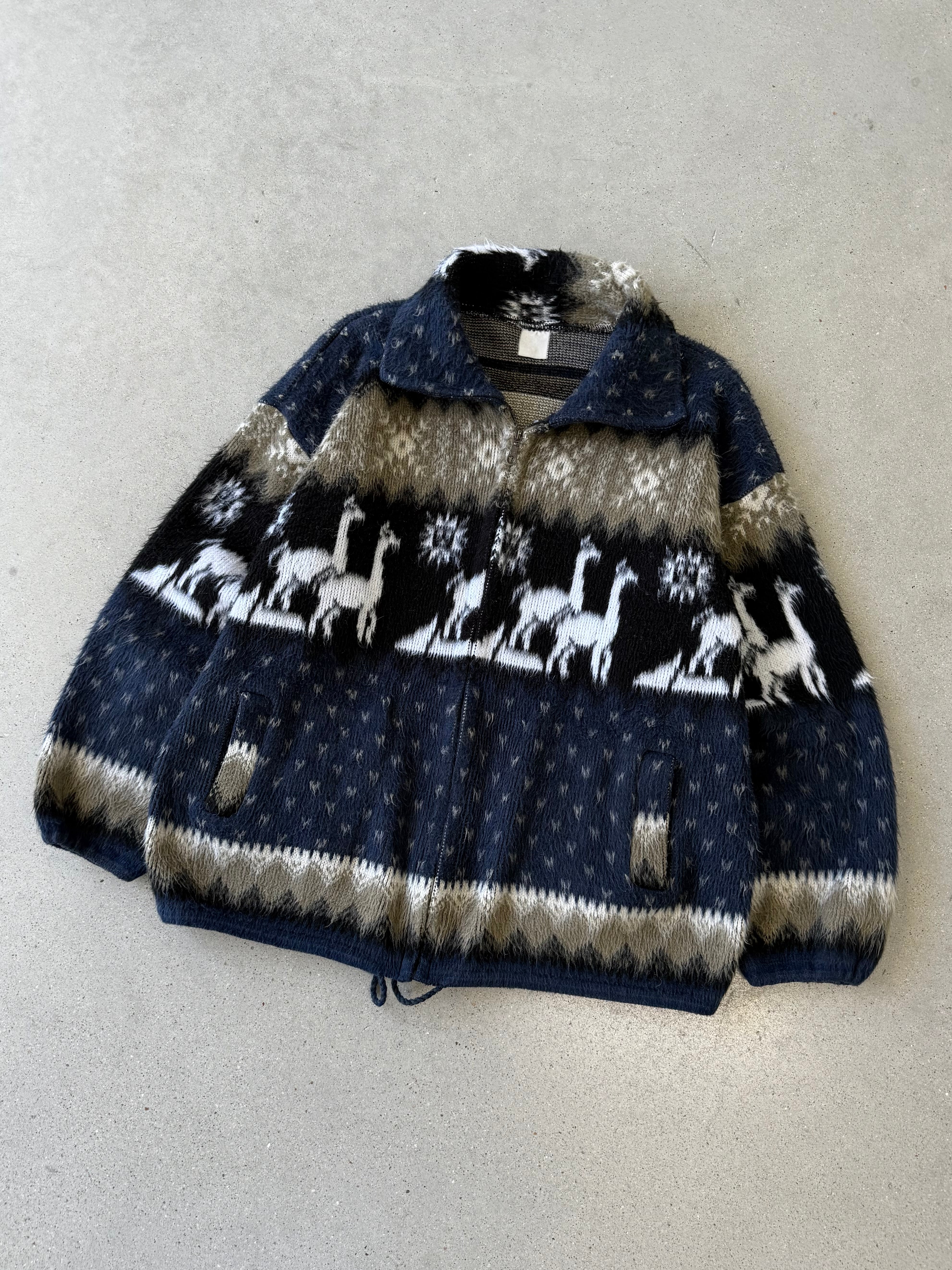 Vintage Alpaca Fuzzy Jacket - M