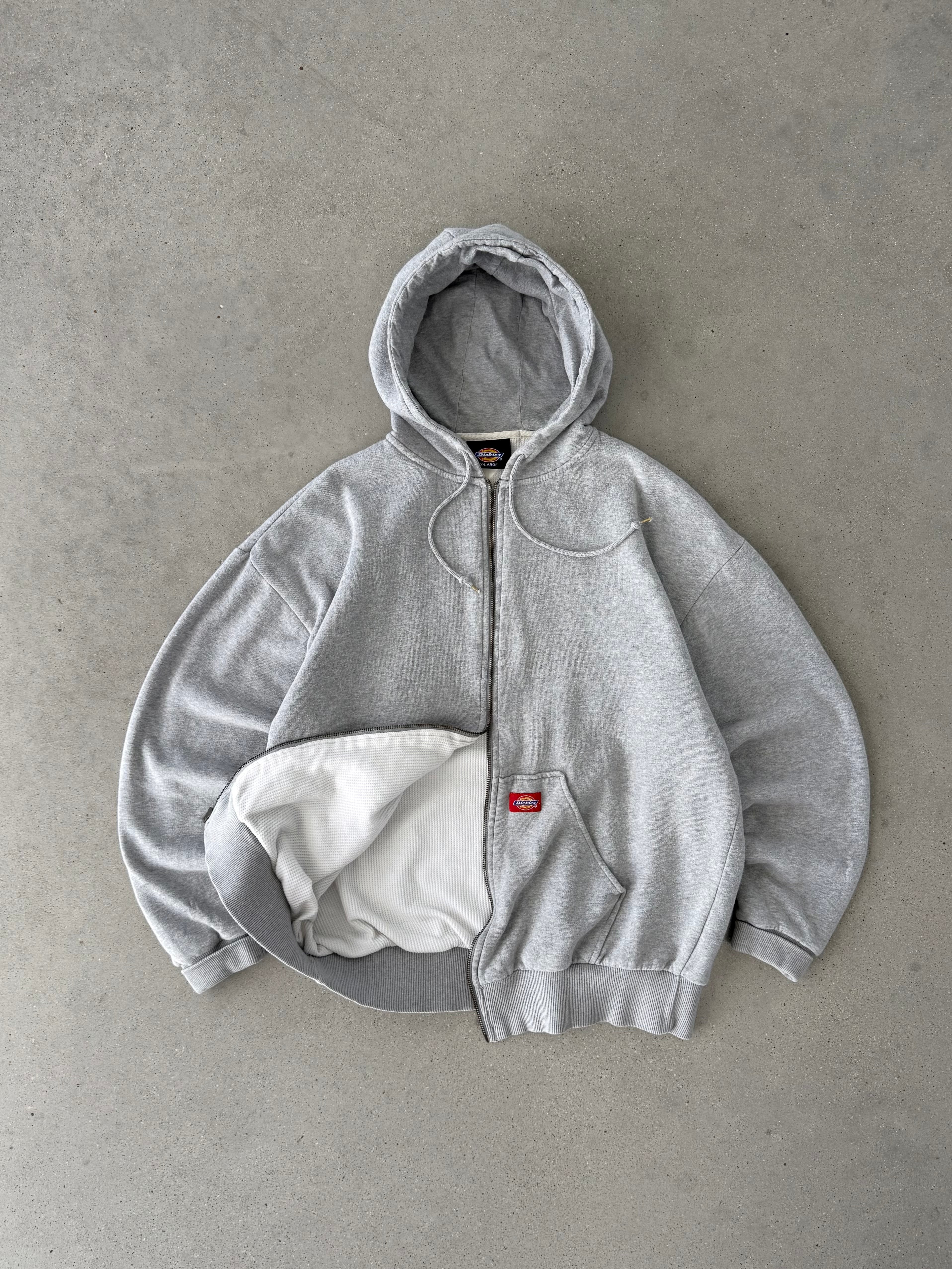 Vintage Dickies Gray Zip-up Hoodie - XL