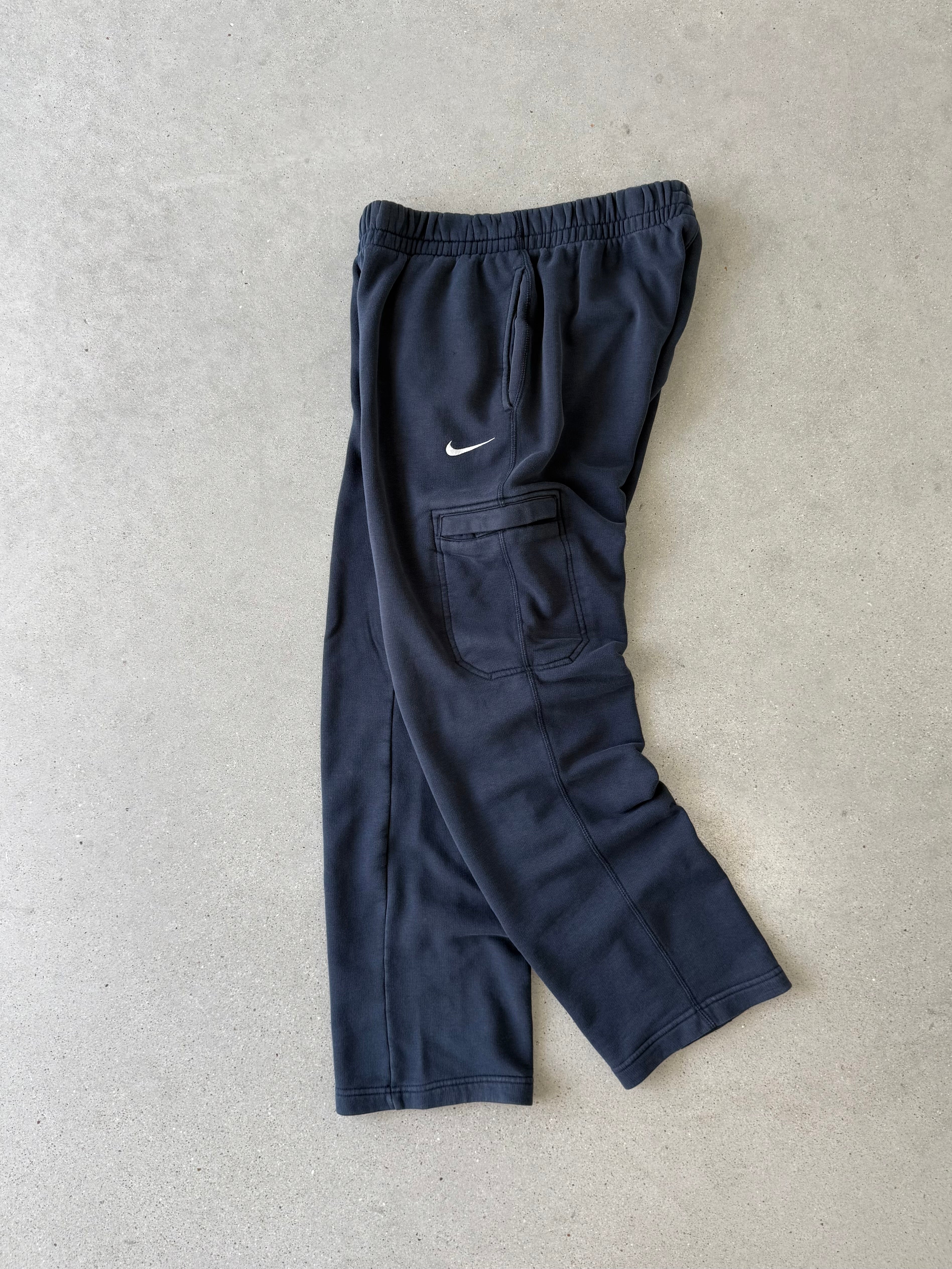 Vintage Nike Mini Swoosh Black Sweatpants - M