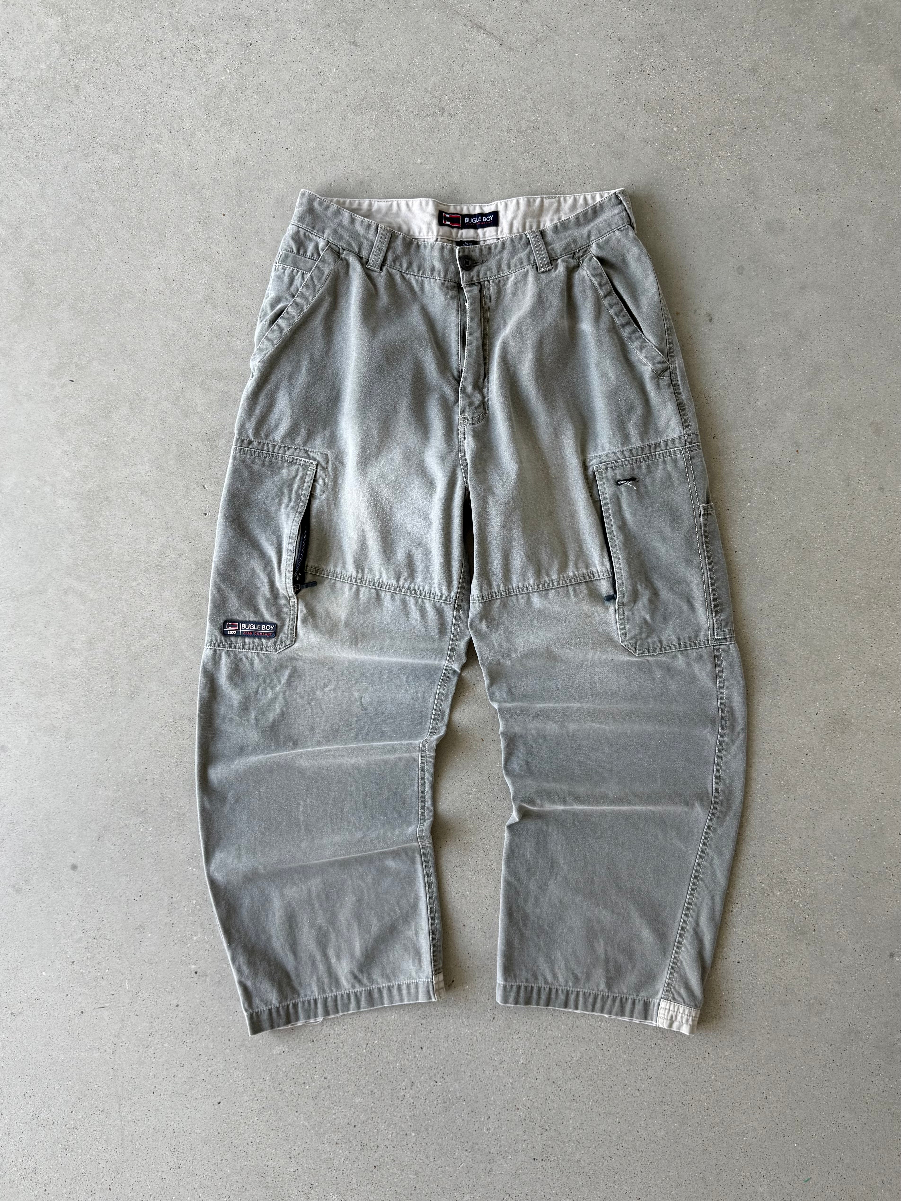 Vintage Bugle Boy Olive Cargos - 32x28