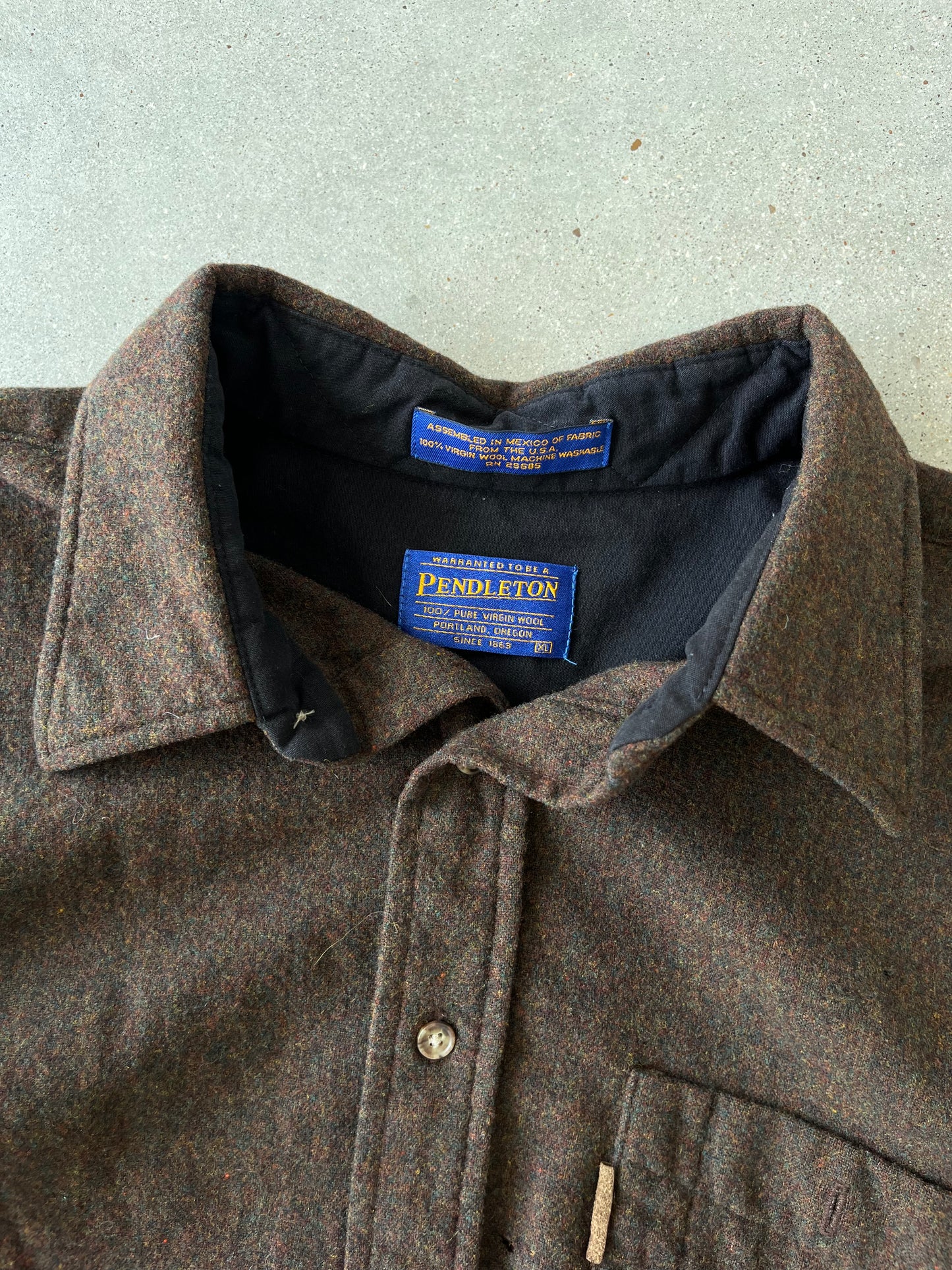 Vintage Pendleton Wool Button-Up Shirt - XL