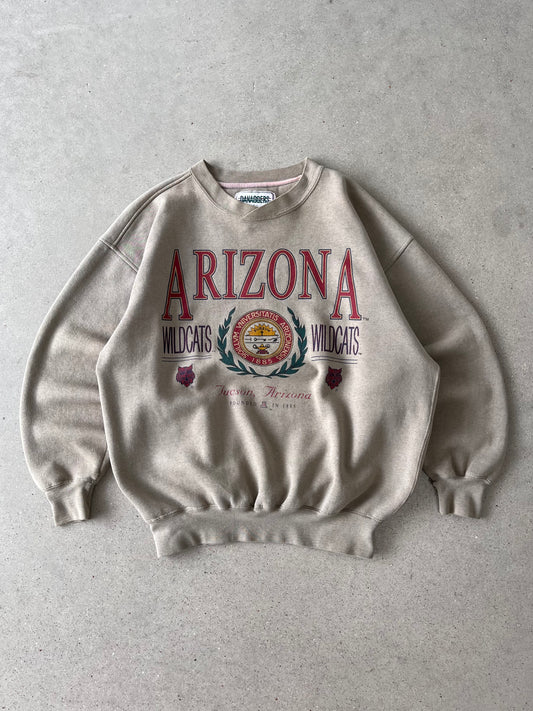 Vintage Arizona Wildcats Mocha Crewneck - L