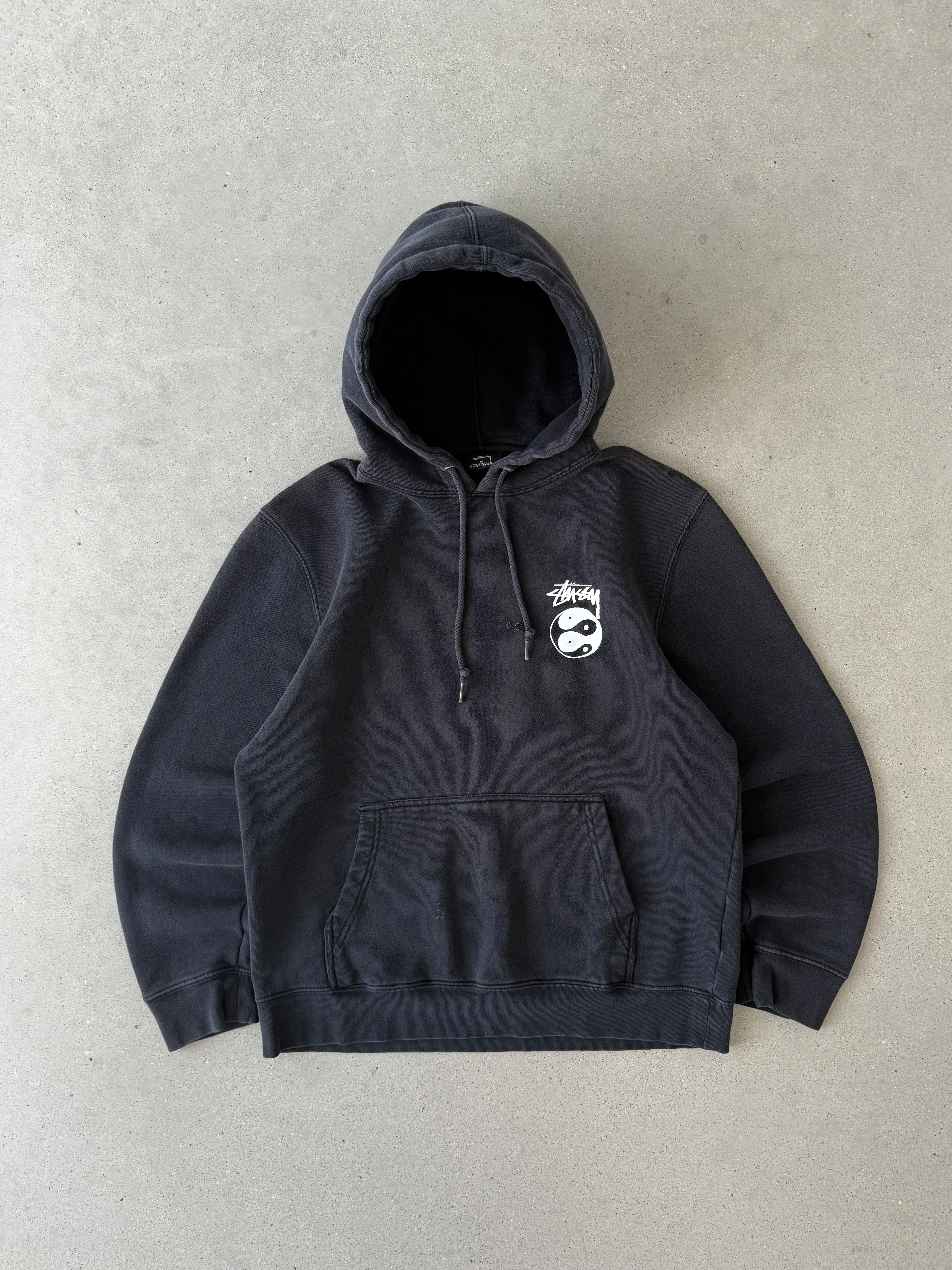 Vintage Stüssy 'Yin and Yang' Hoodie - M