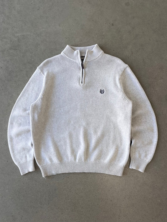 Vintage CHAPS Knitted Quarter Zip - L