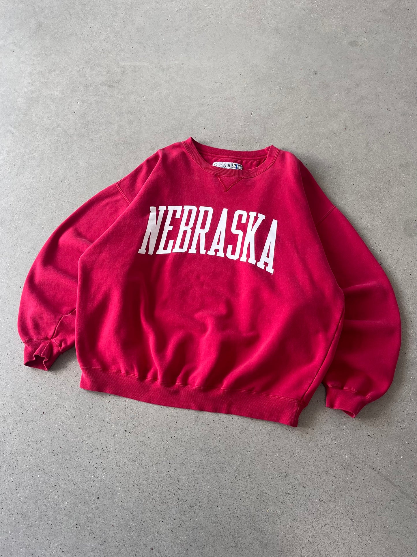 Vintage Nebraska Spell-out Crewneck - XL