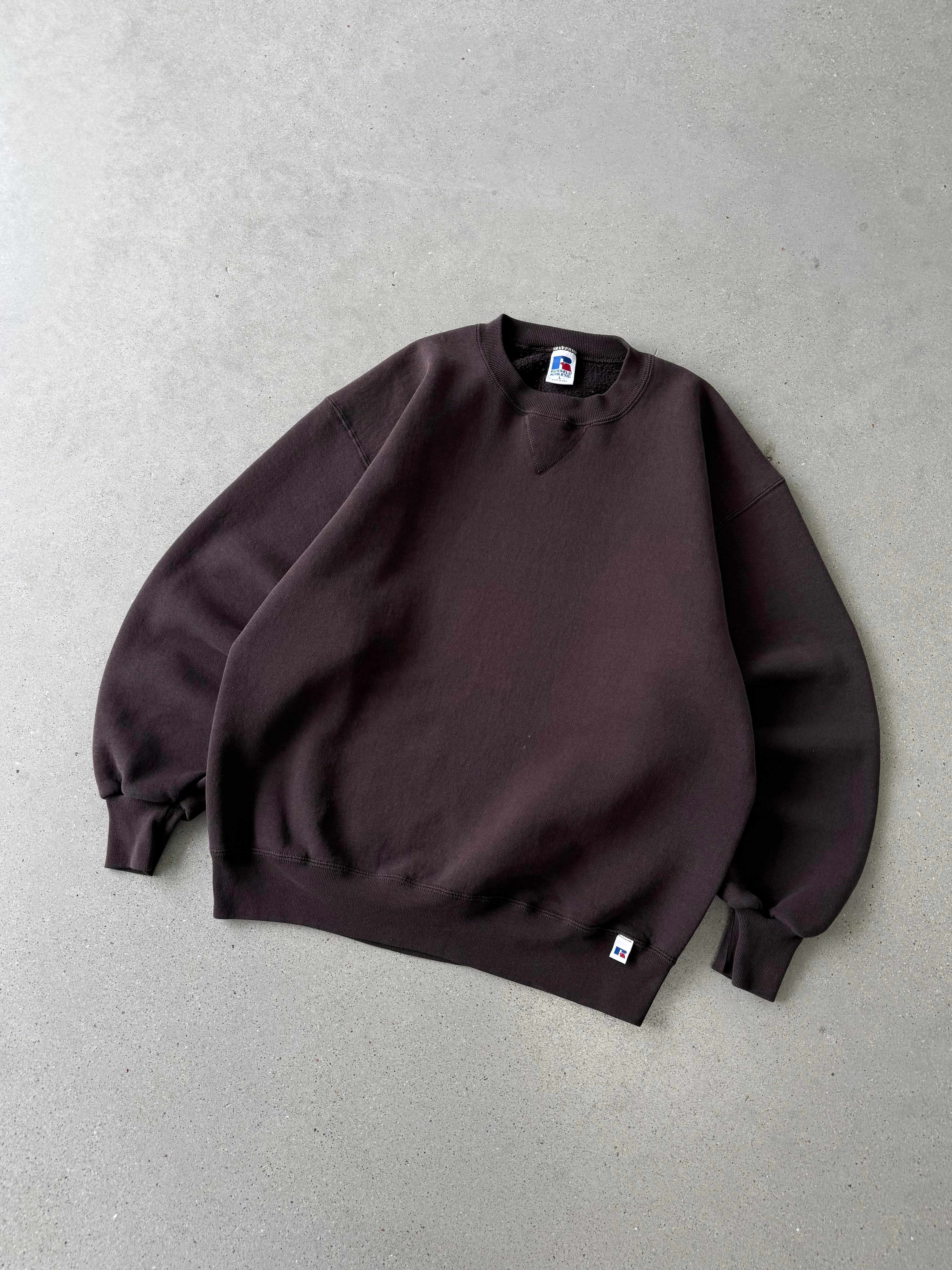 Vintage Russell Athletic Brown Crewneck - L