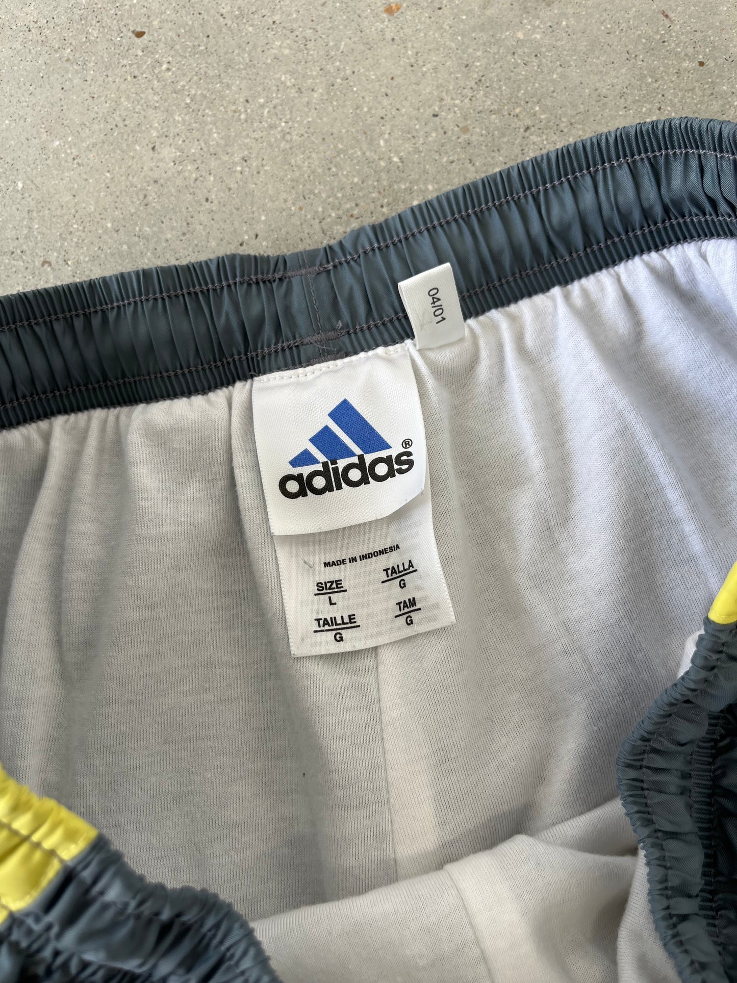 Vintage Adidas Gray Track Pants - L