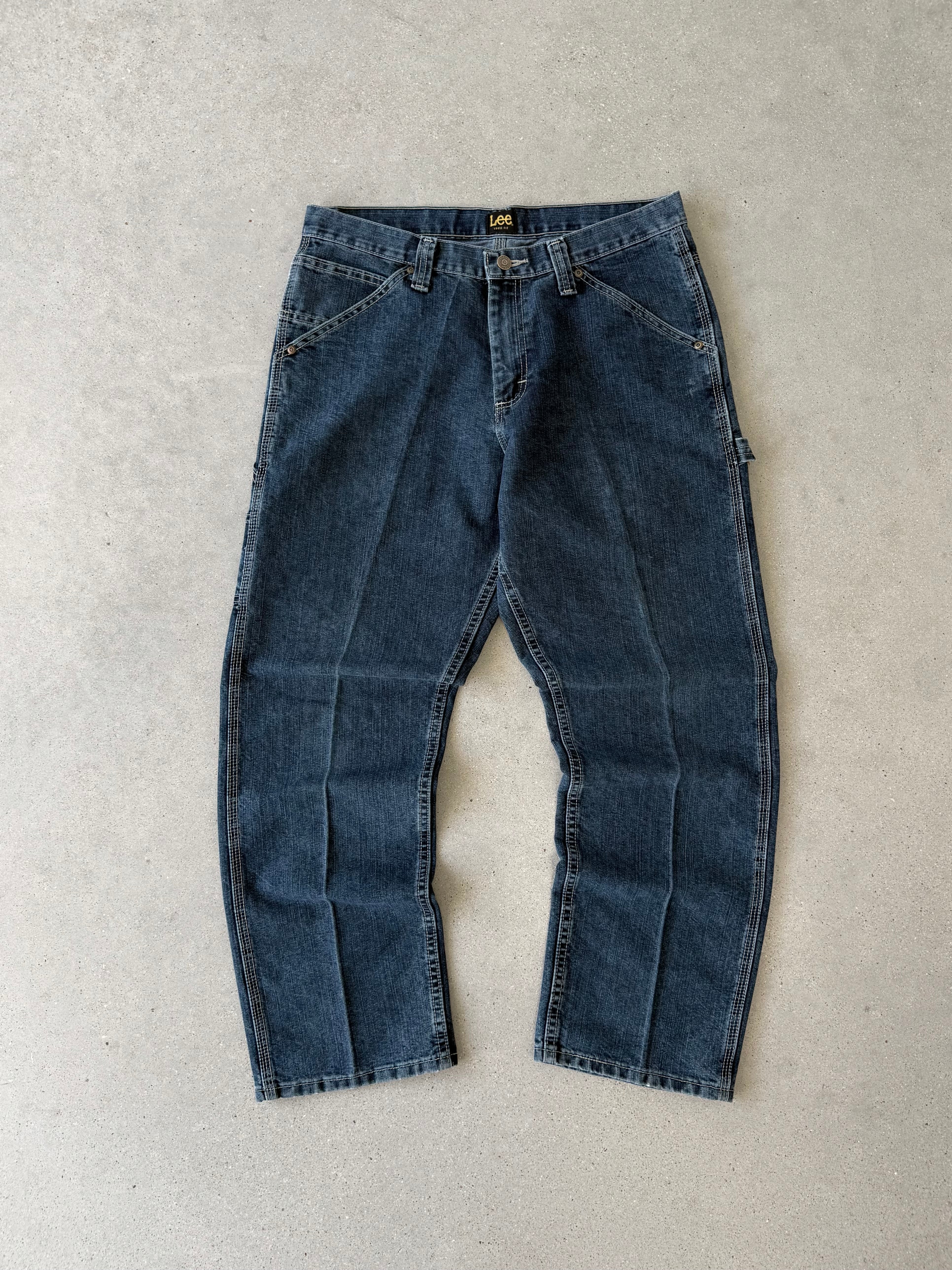 Vintage Lee Loose Carpenter Indigo Denim - 33x30