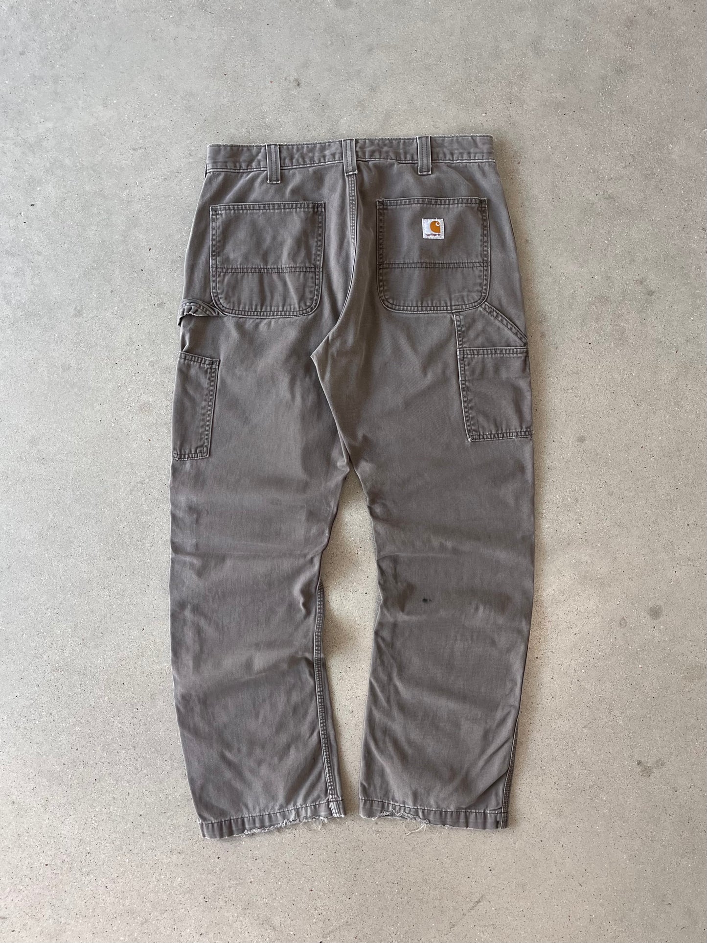 Vintage Carhartt Mocha-grey Carpenter Pants - 34x32