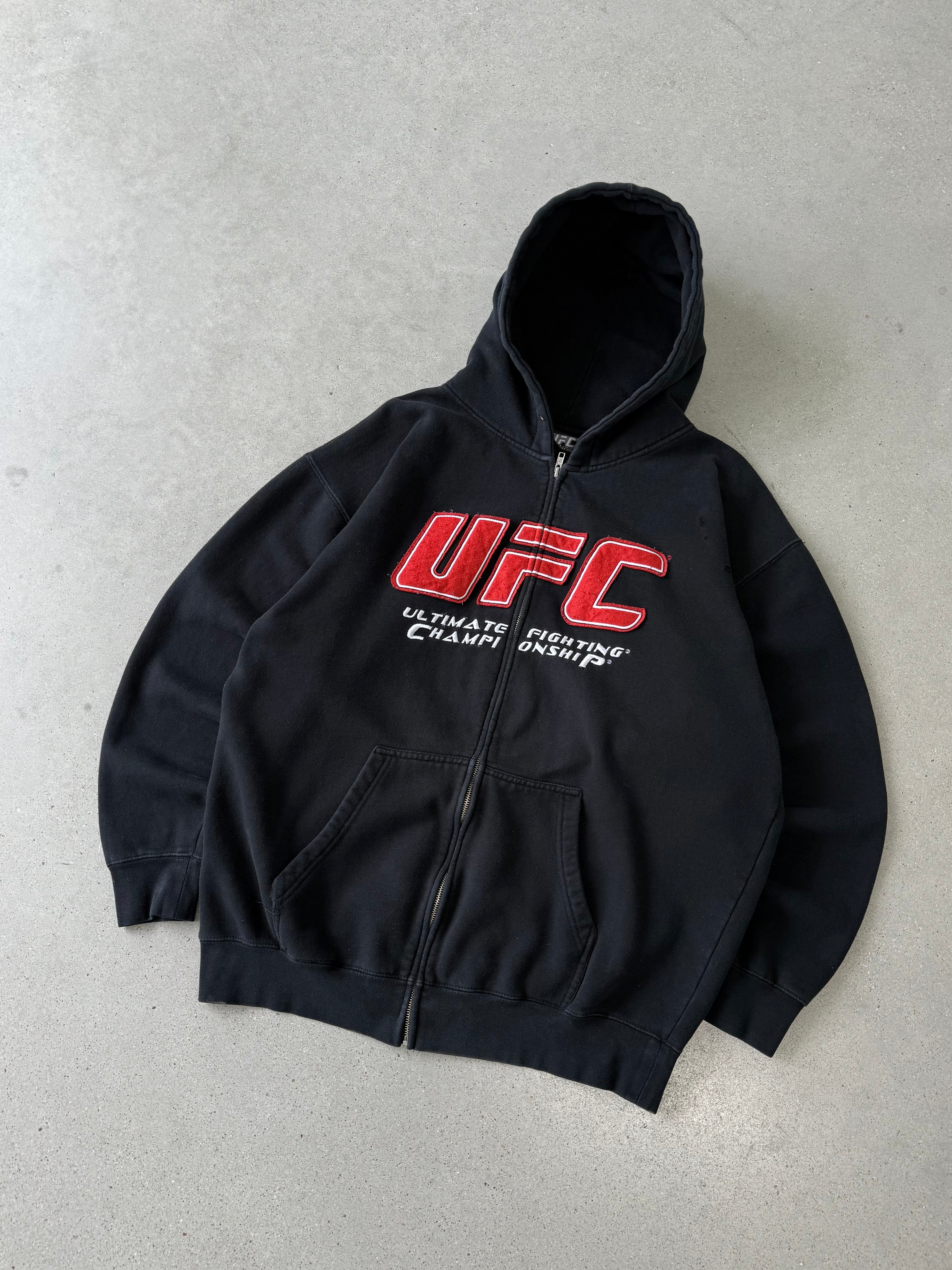 Vintage UFC Zip-Up Hoodie - XL