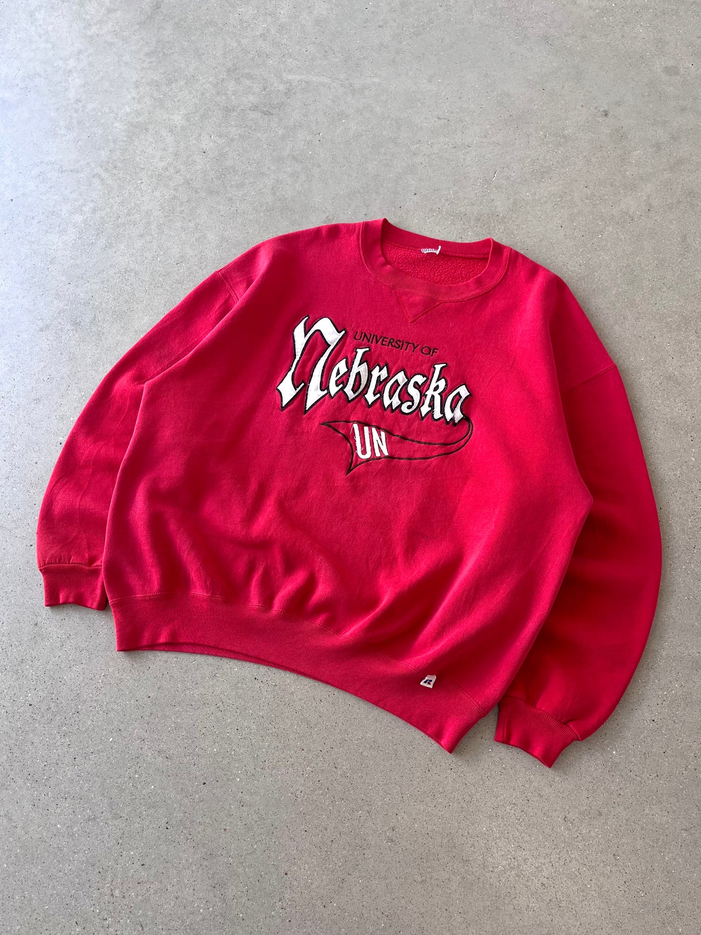 Vintage University of Nebraska Russell Athletic Crewneck - XL