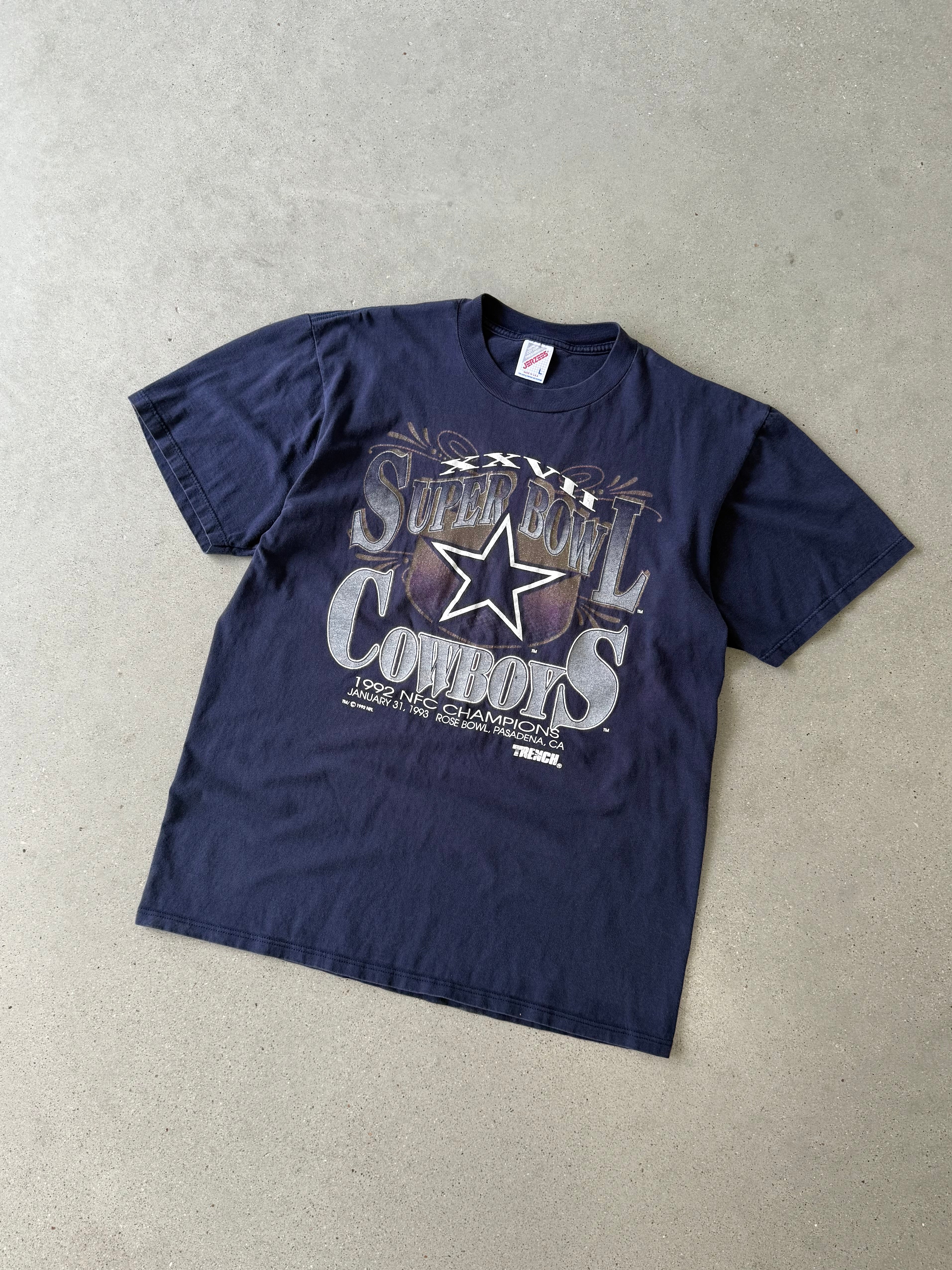 Vintage 1992 Dallas Cowboys Super Bowl Tee - L