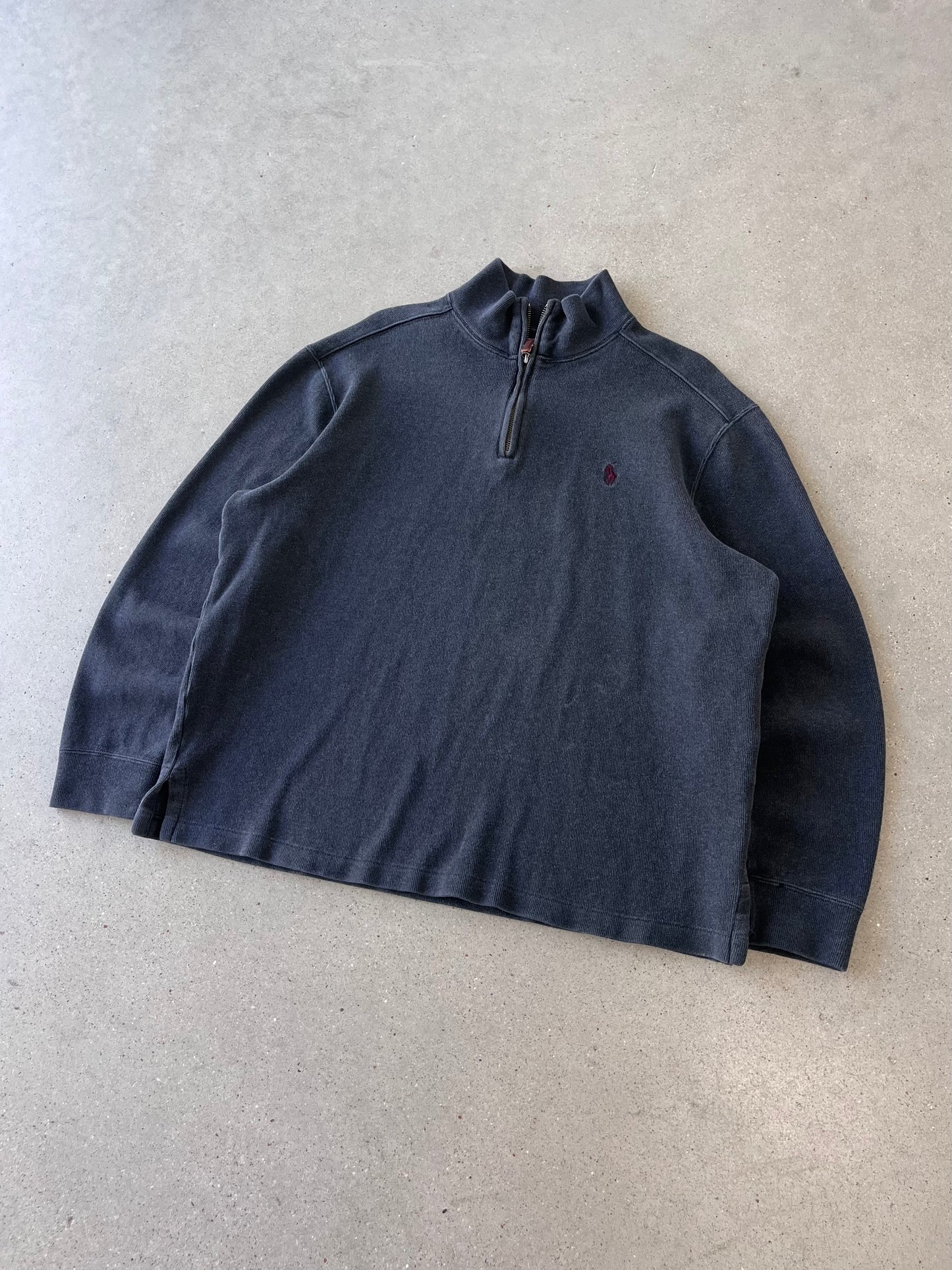 Vintage Polo Ralph Lauren Gray Quarter Zip - L