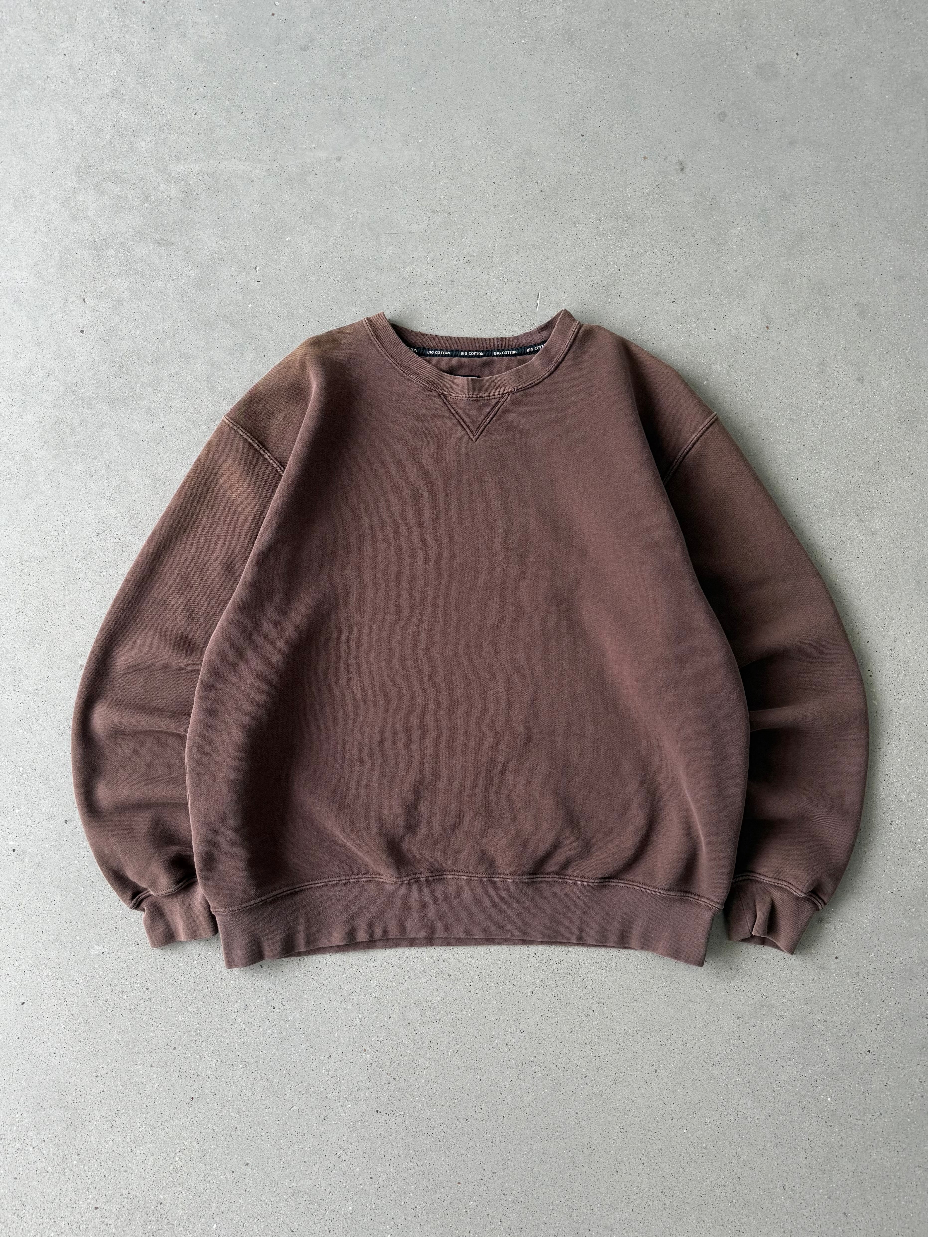 Vintage Brown Blank Crewneck  - L