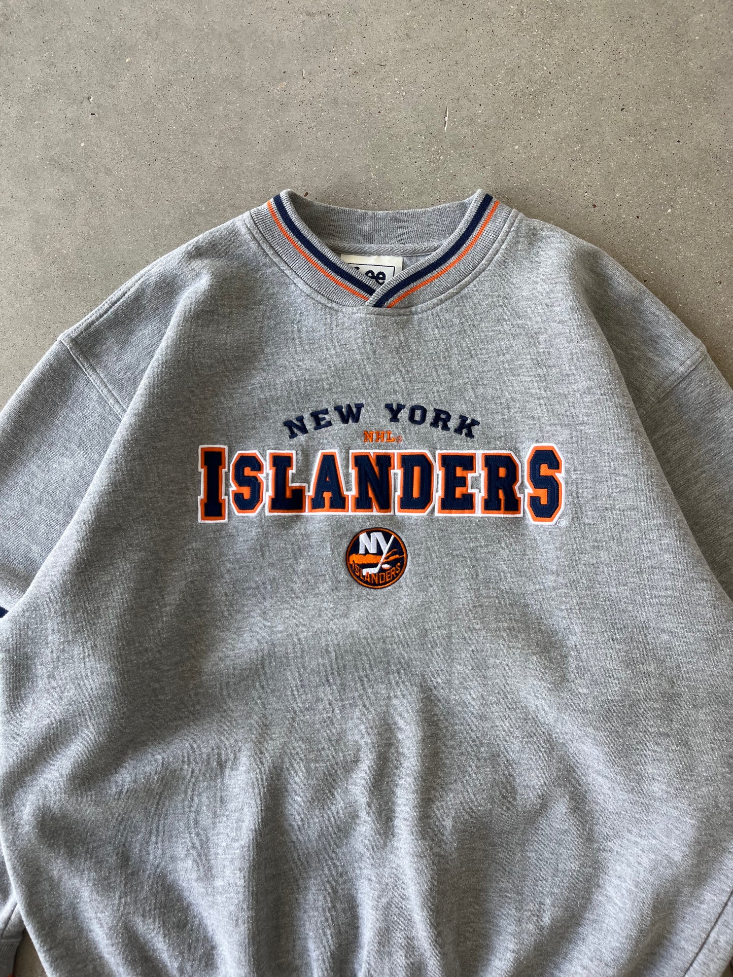 Vintage NY Islanders Hockey Lee Crewneck - L