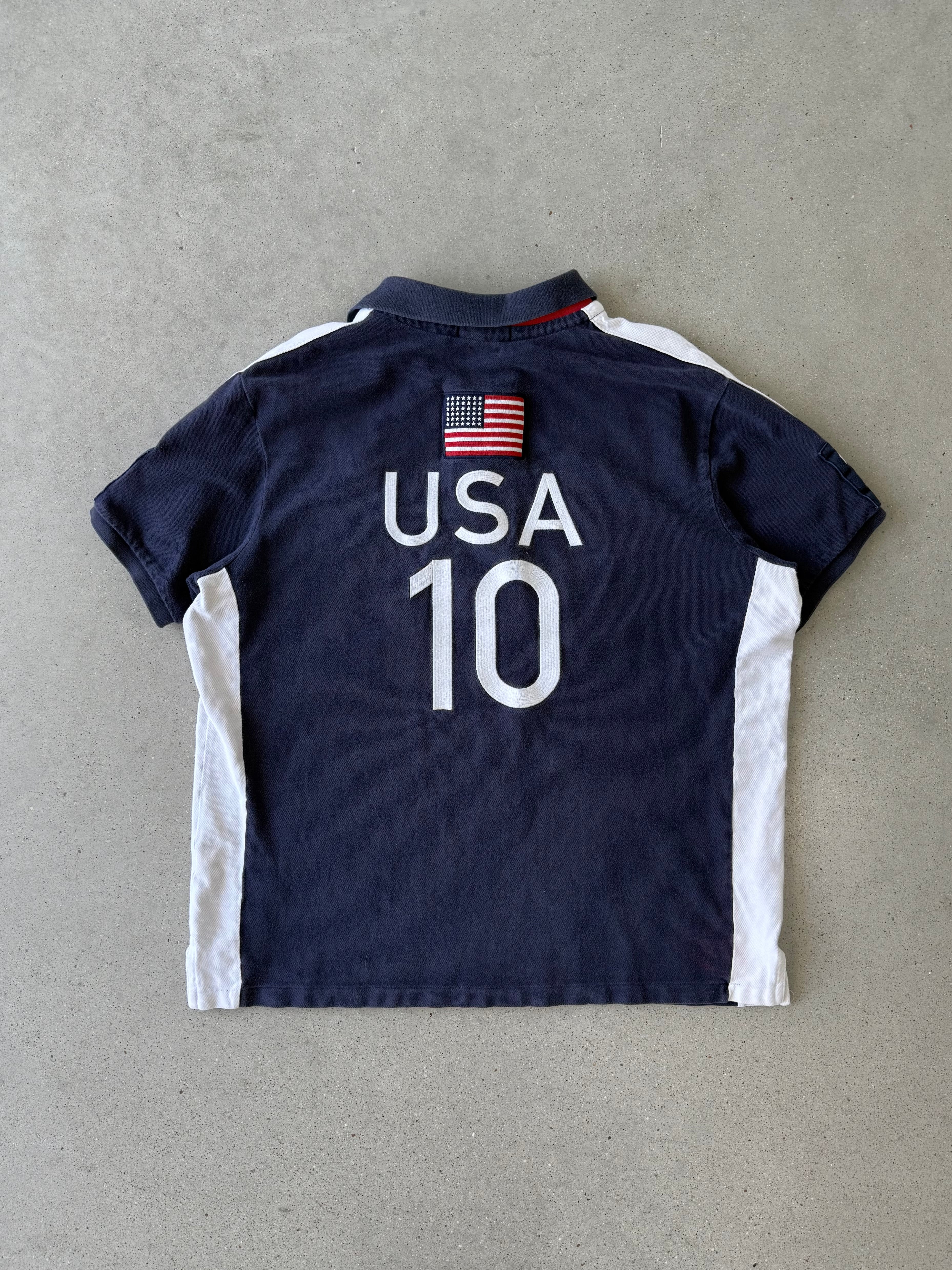 Vintage Polo Ralph Lauren USA #10 Big Pony Shirt - XL