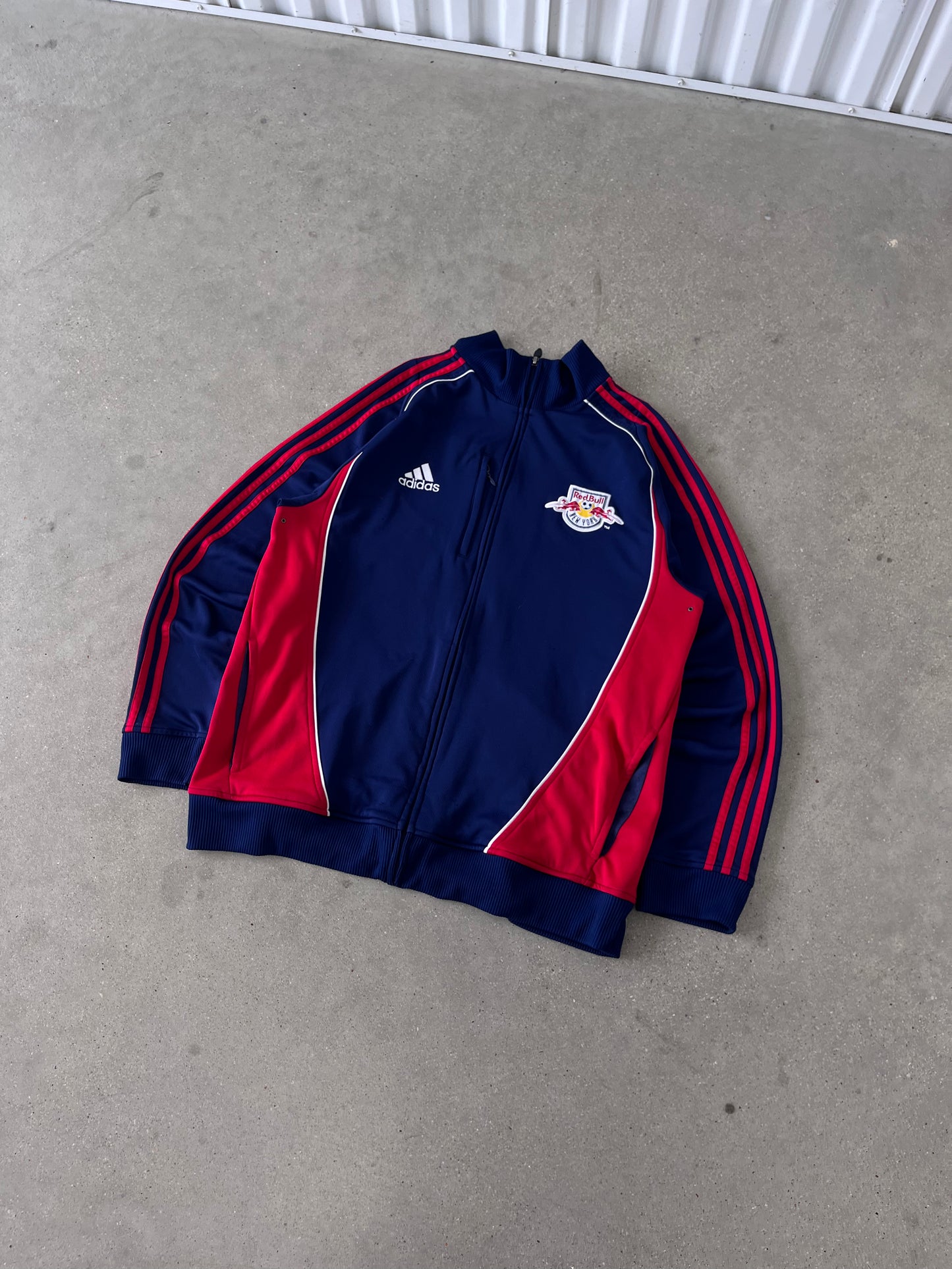 Vintage Adidas Redbull NY MLS Tracksuit Jacket - L