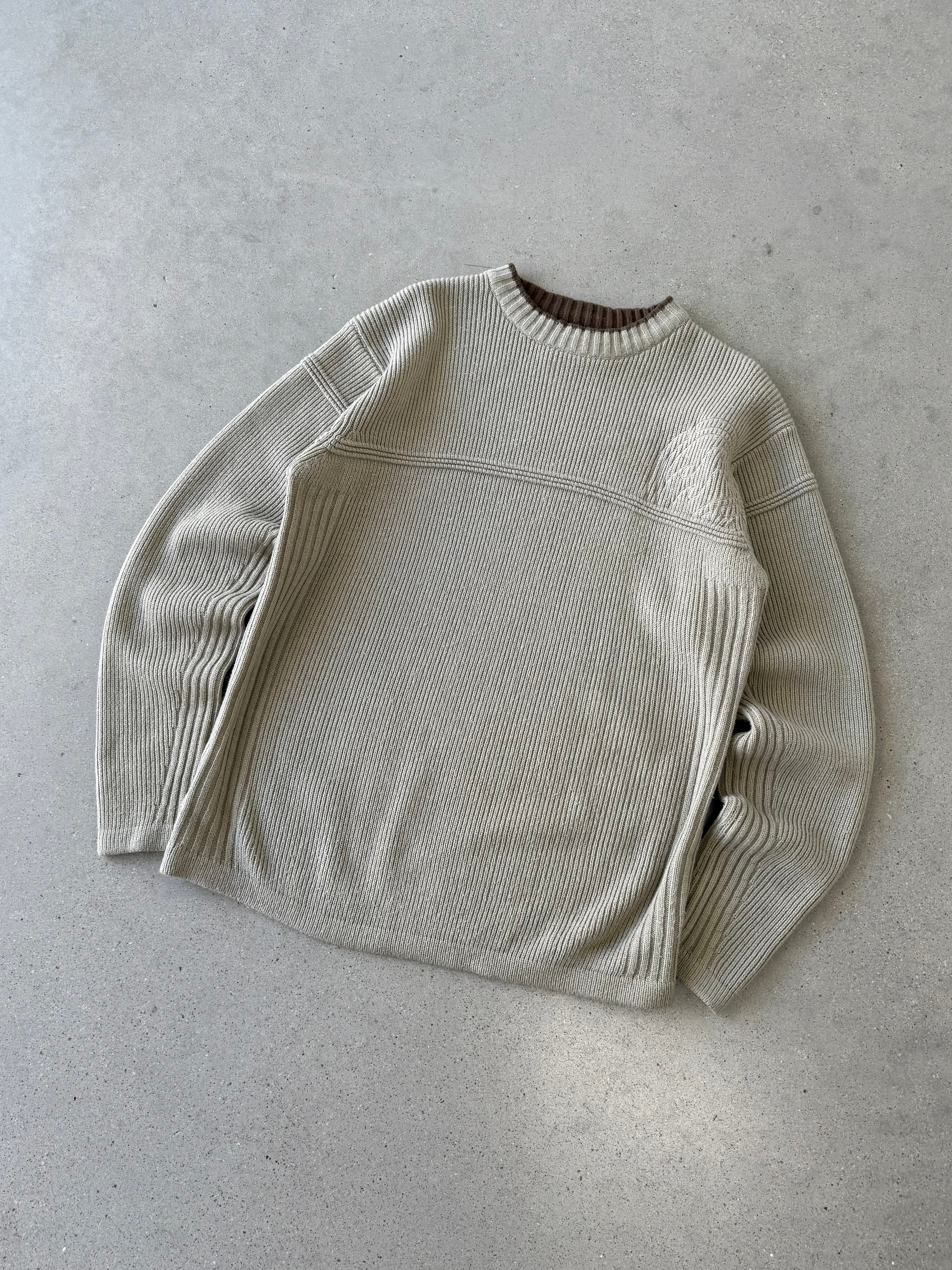 Vintage Billabong Mocha Knitted Sweater - M