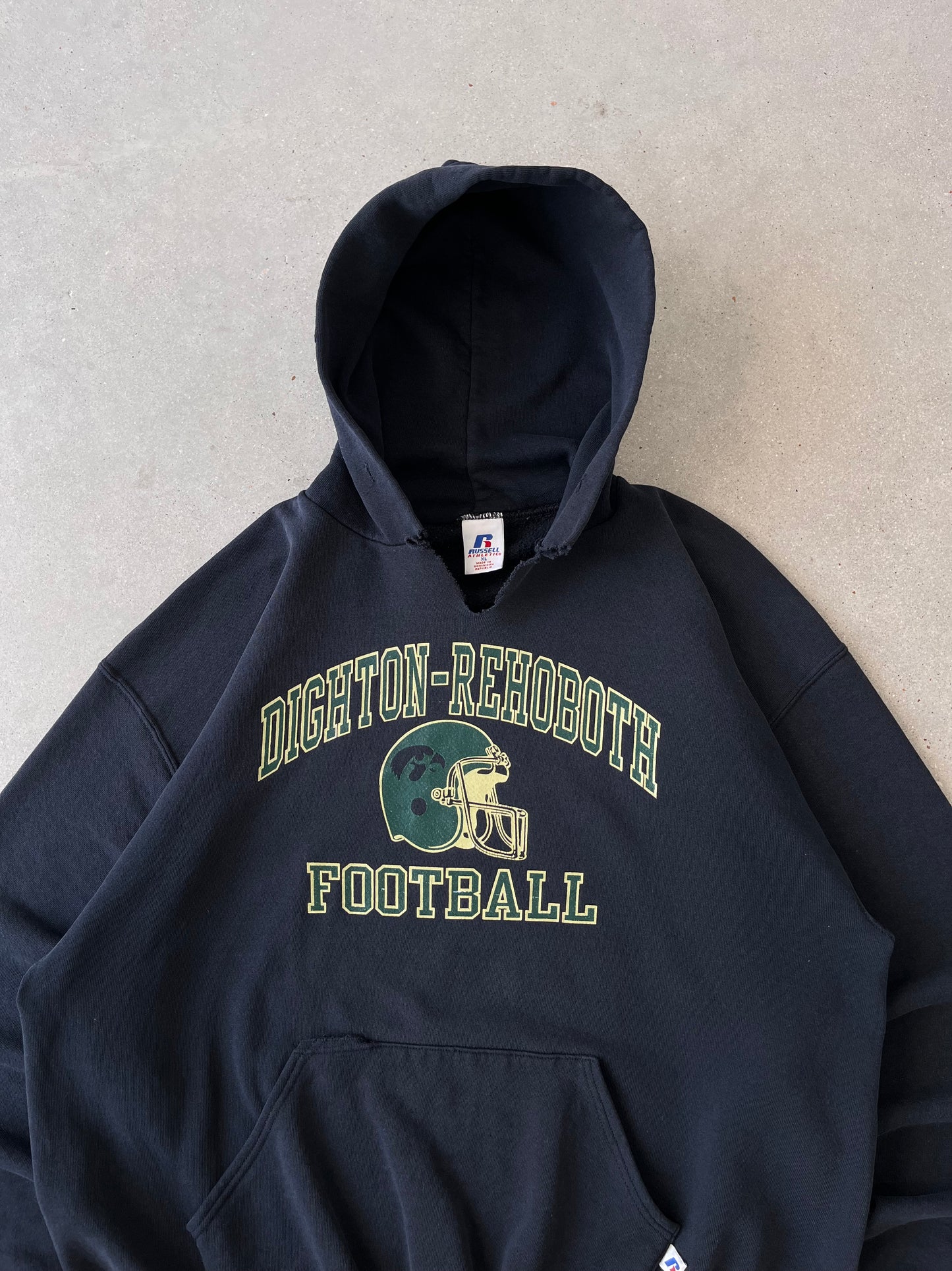 Vintage "Respect All, Fear None" Russell Athletic Hoodie - XL