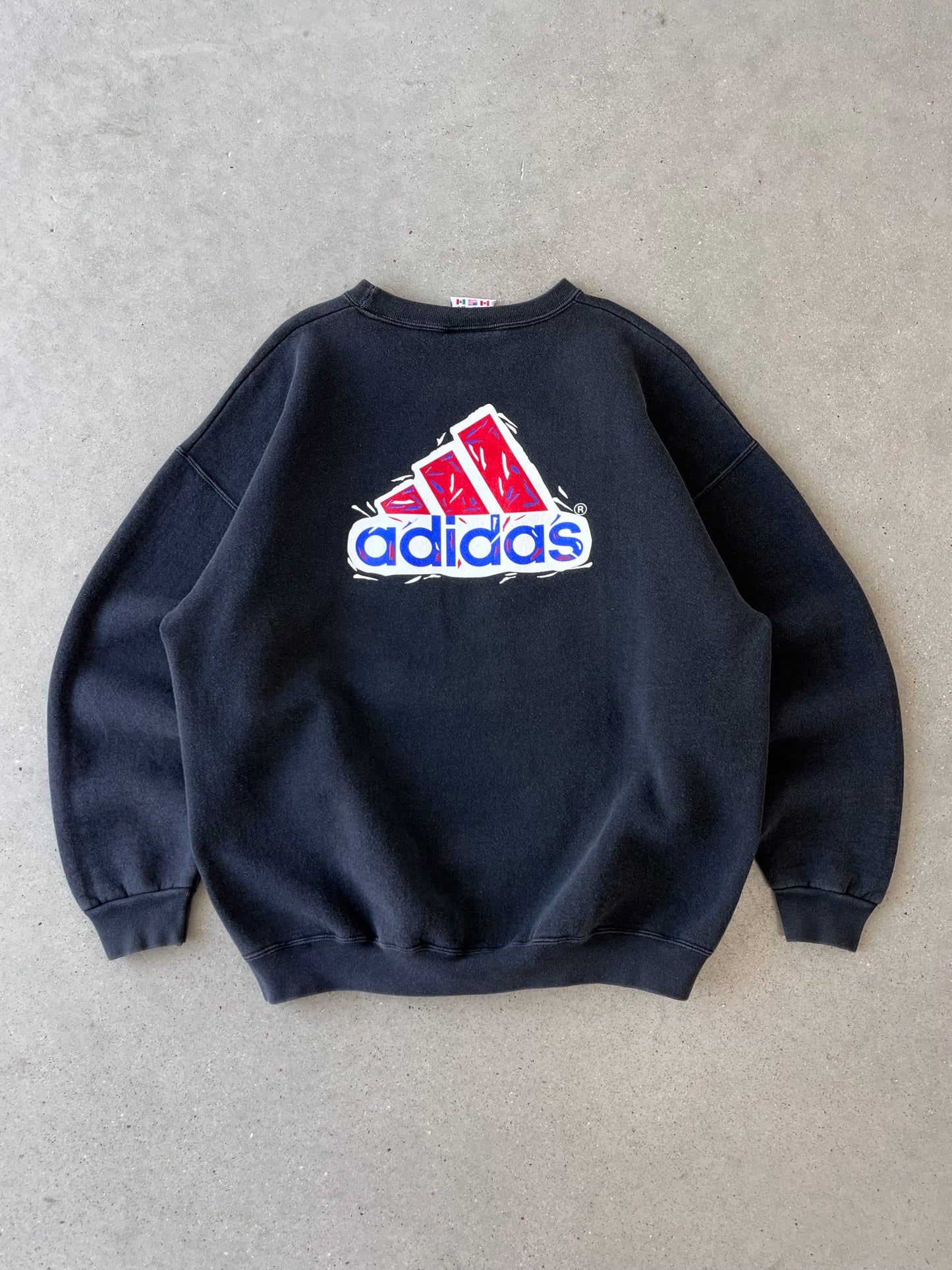 Vintage 90s Adidas Foot Locker Crewneck - L