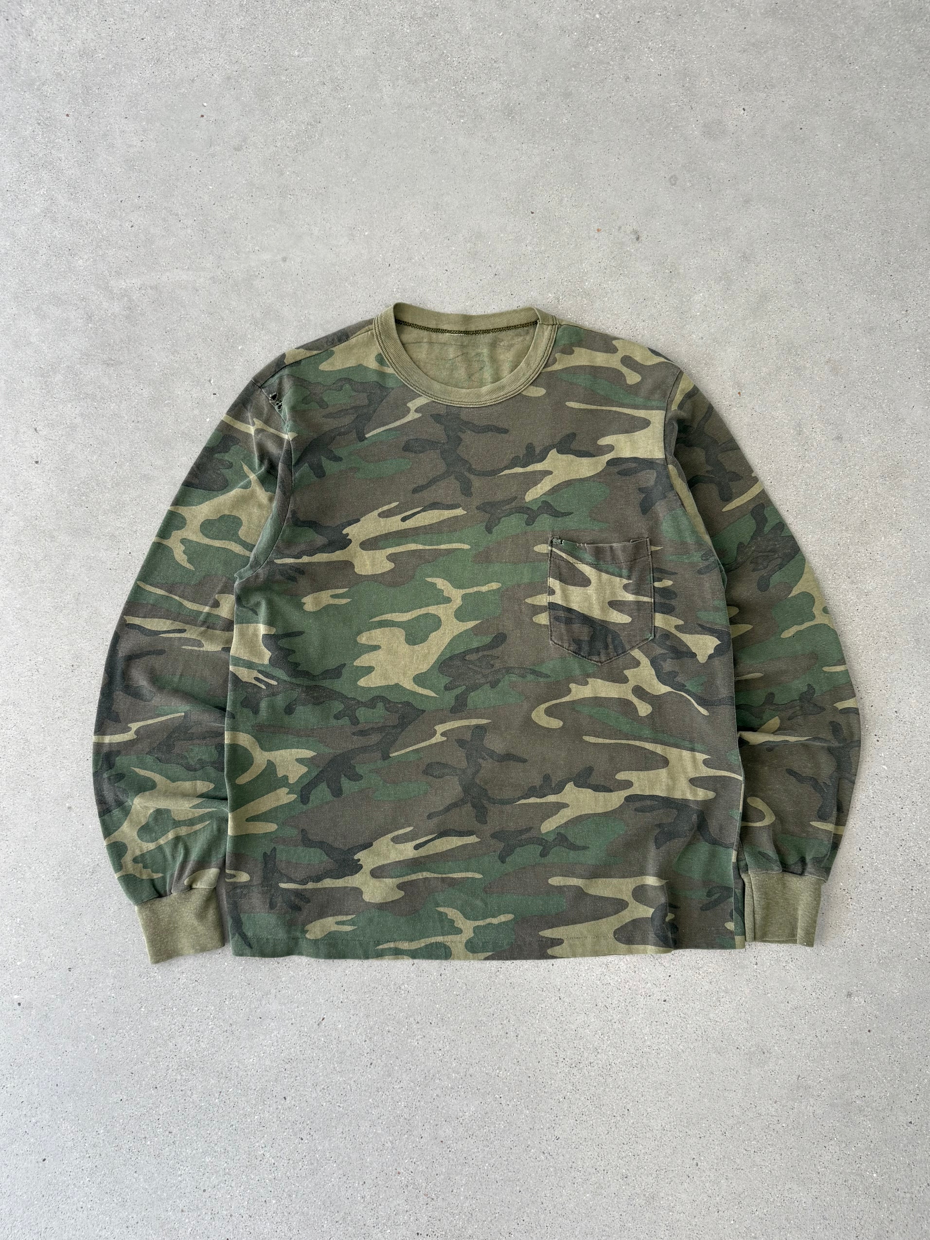 Vintage 1990s Camo Pocket Long Sleeve - S