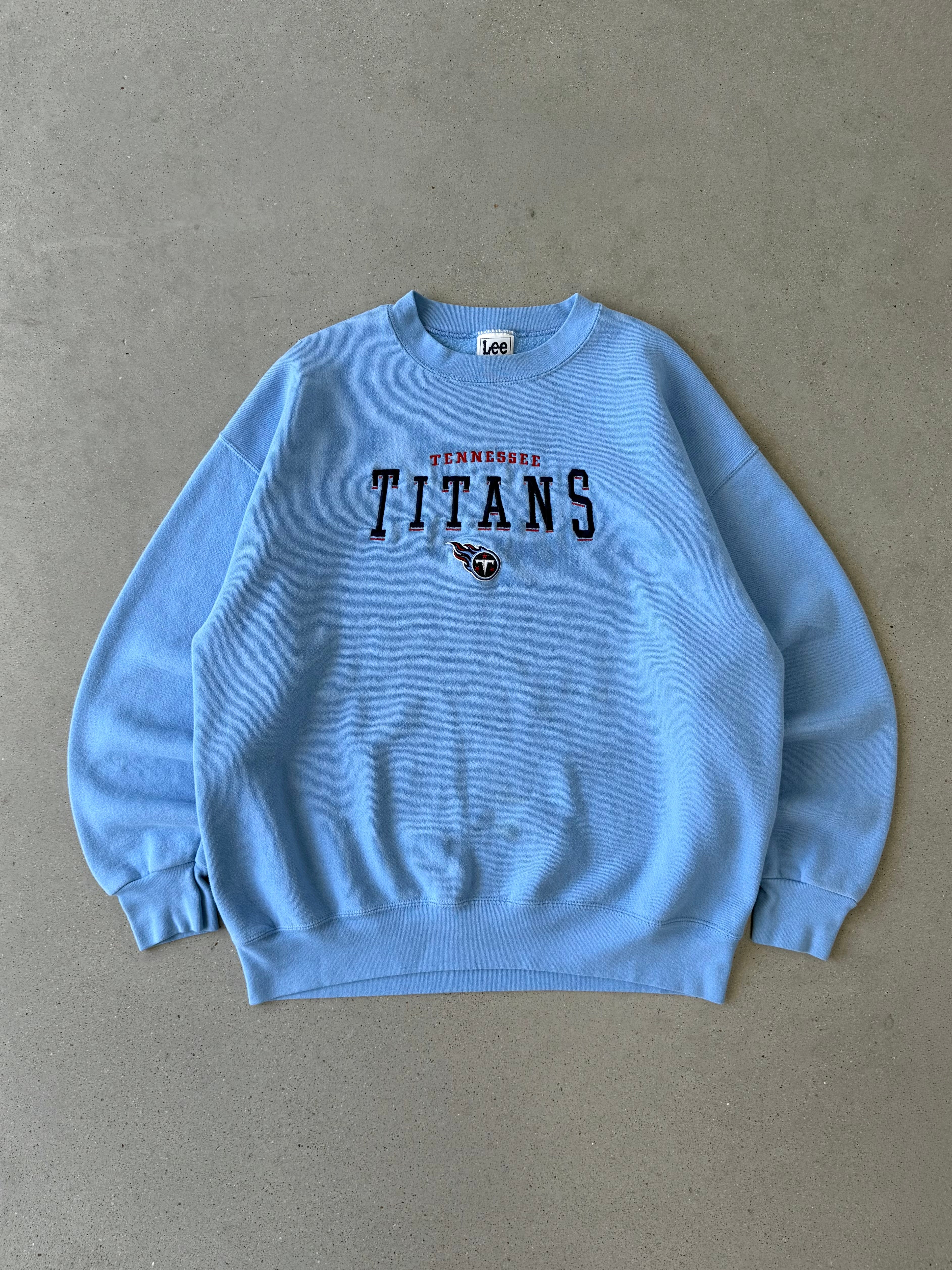 Vintage Lee Tennessee TItans Baby Blue Sweatshirt  - XL