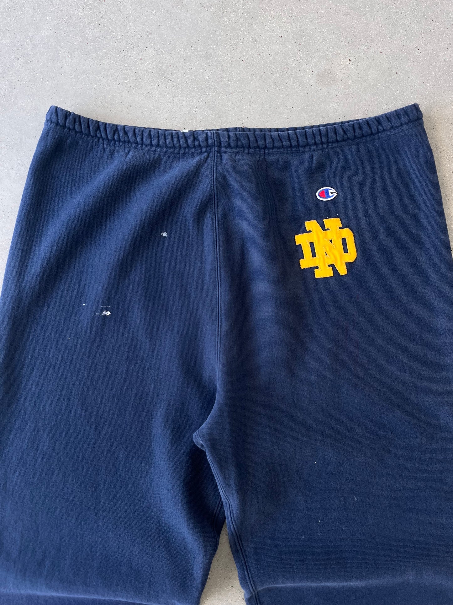 Vintage 90s Notre Dame Champion Reverse Weave Sweatpants - XL