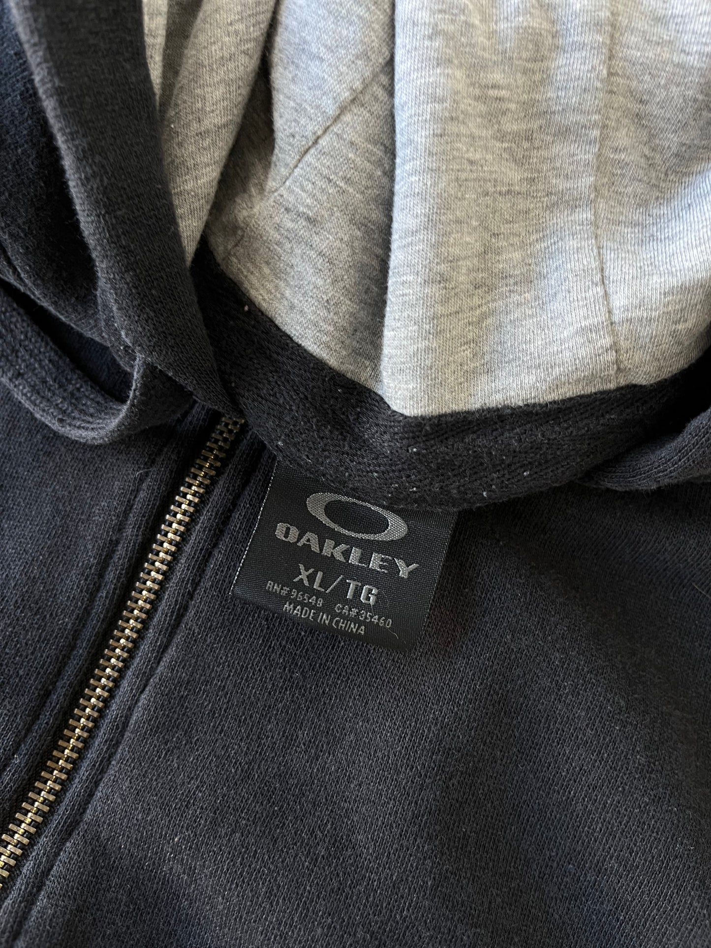 Vintage Oakley Zip-up Hoodie - XL