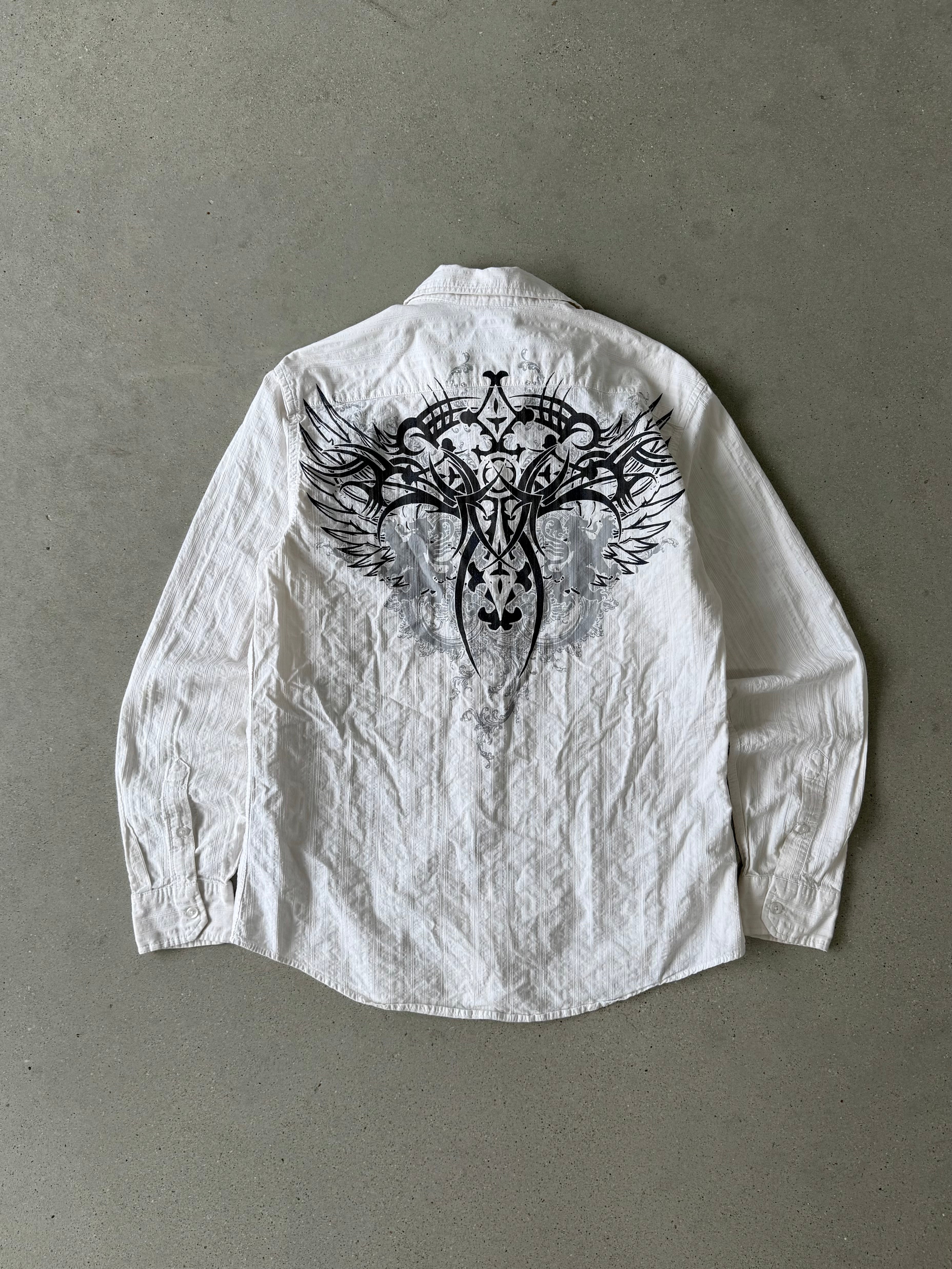Vintage Helix Button-up Long Sleeve - L