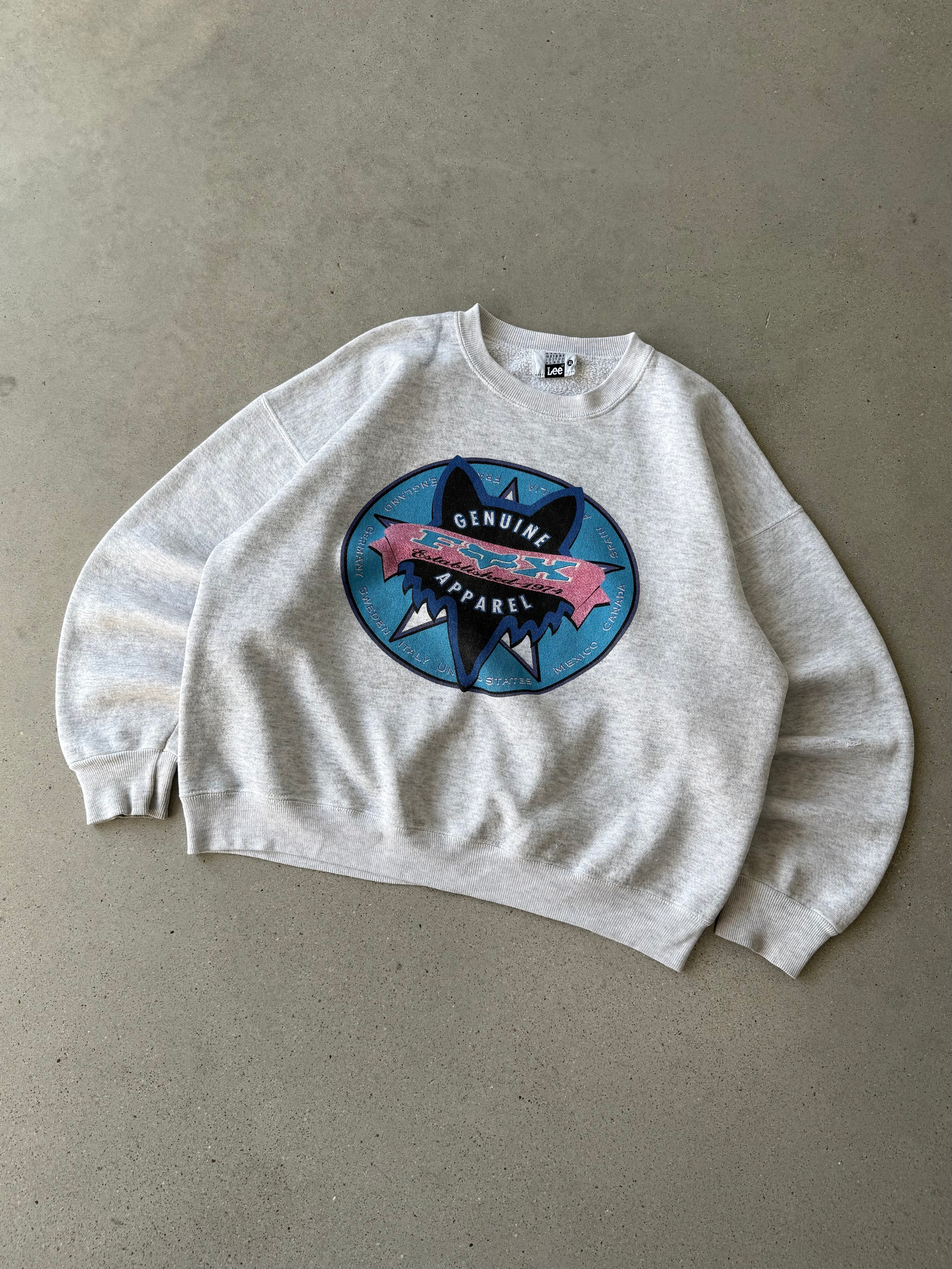 Vintage FOX Boxy Crewneck - XL