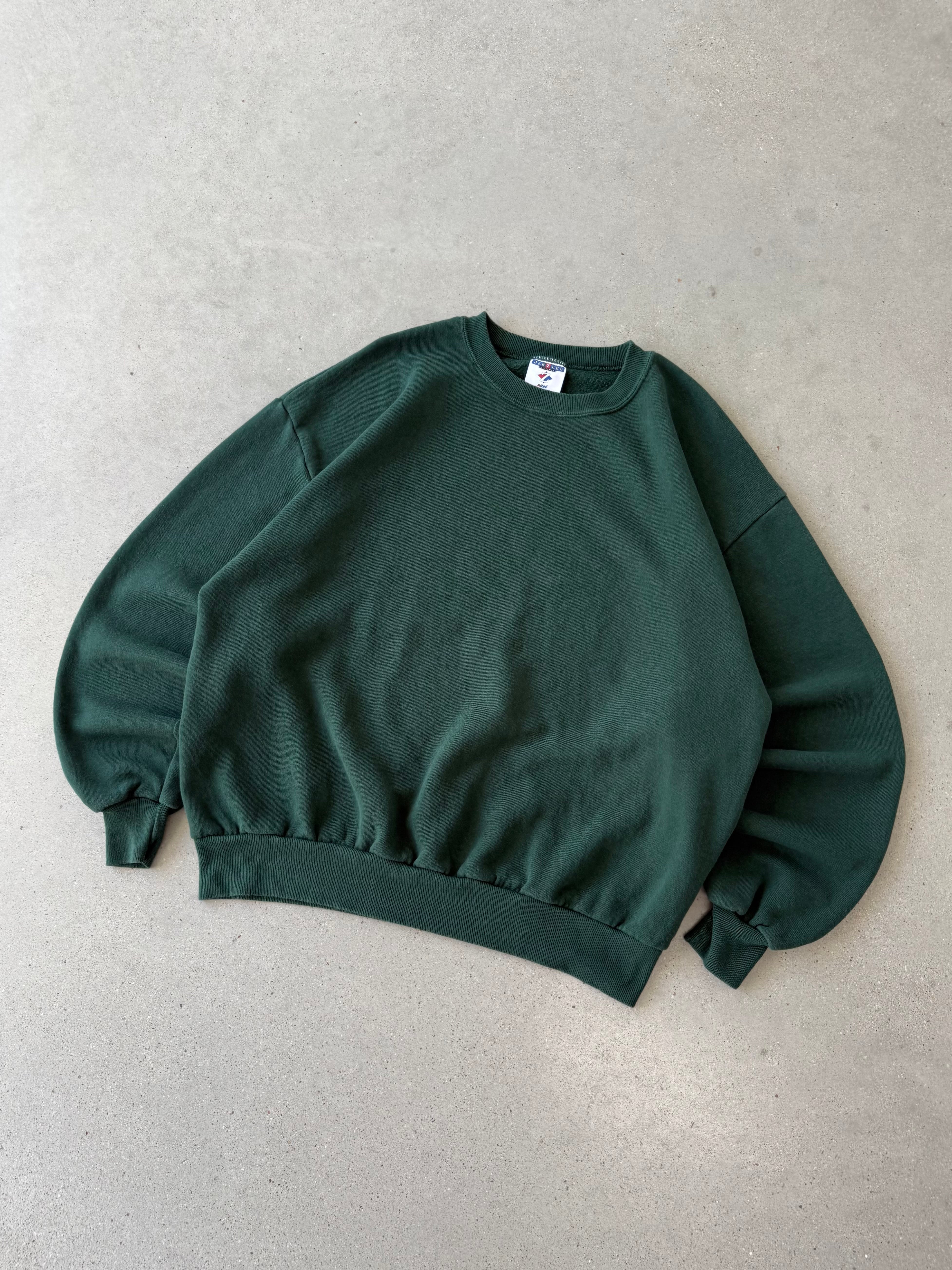 Vintage Jerzees Forest Green Sweatshirt - XL