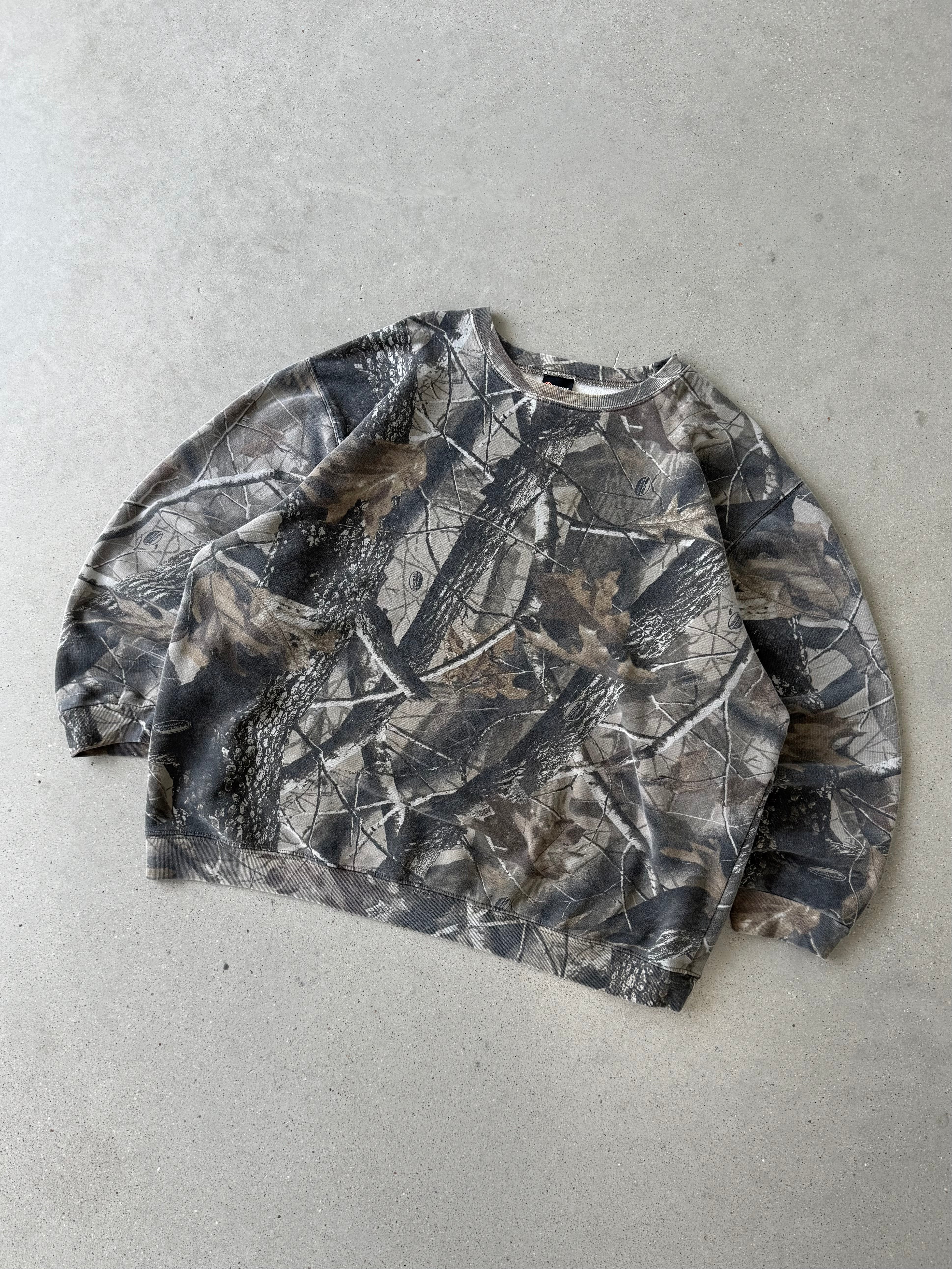 Vintage 90s Outfitters Ridge Realtree Camo Crewneck - XL