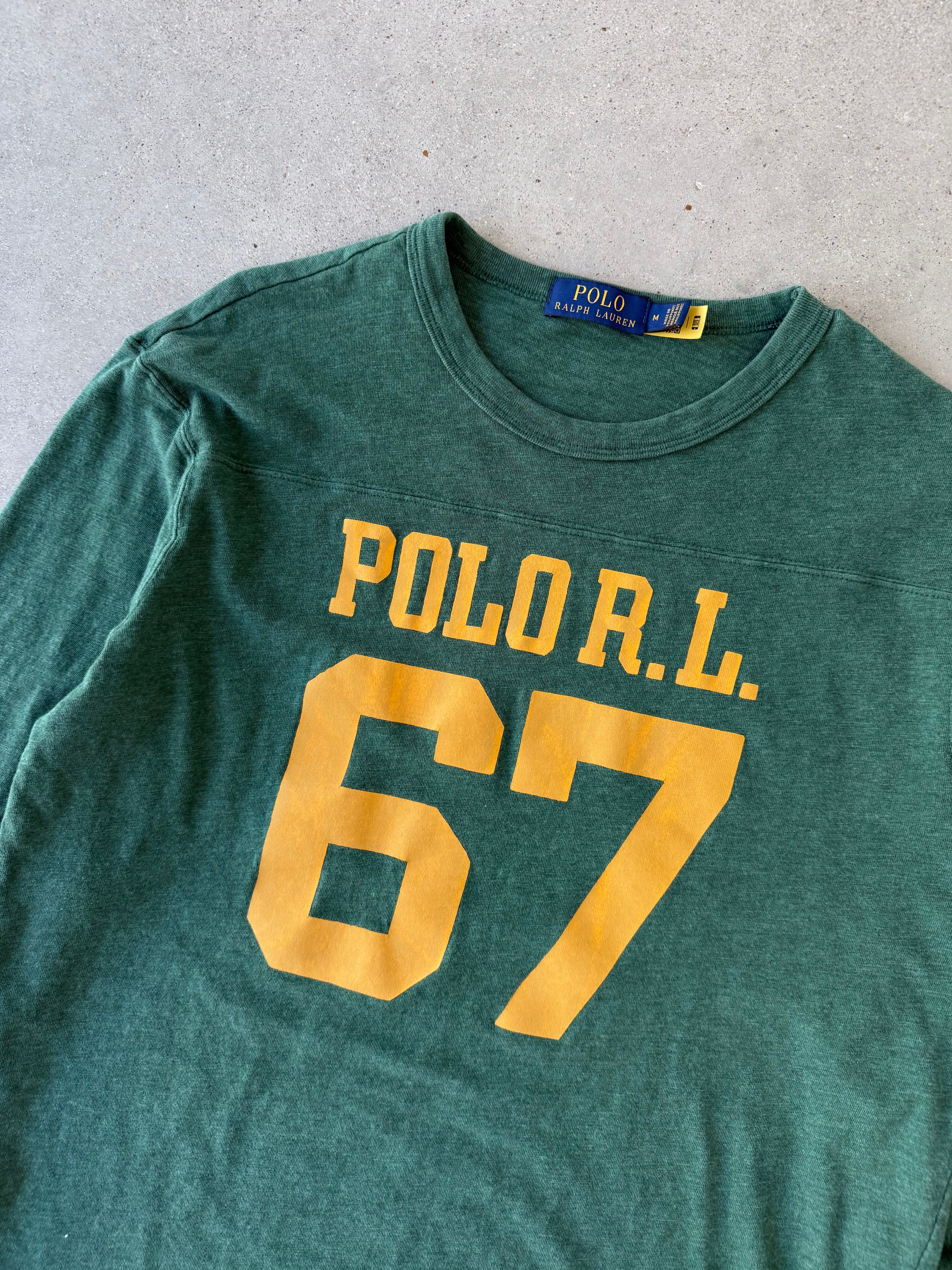 Vintage Polo RL 67 Green Long Sleeve - M