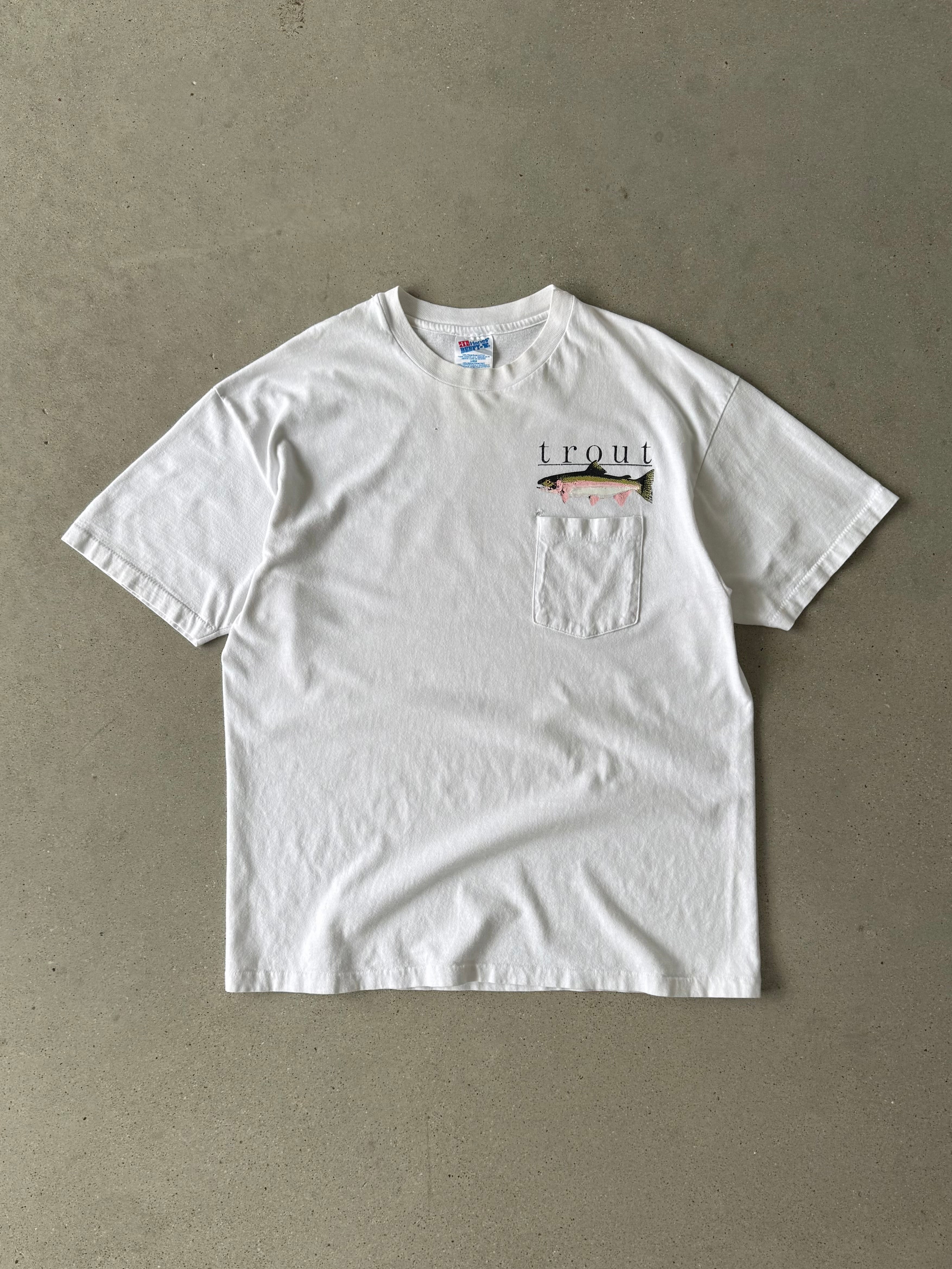 Vintage 1990s Trout Tee - L
