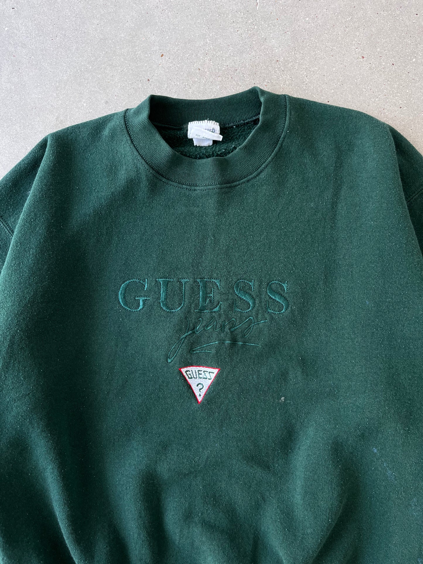 Vintage Guess Jeans Forest Green Crewneck - L