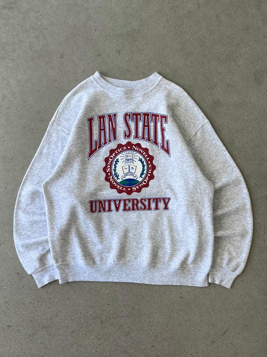 Vintage Lan State University Crewneck - XL