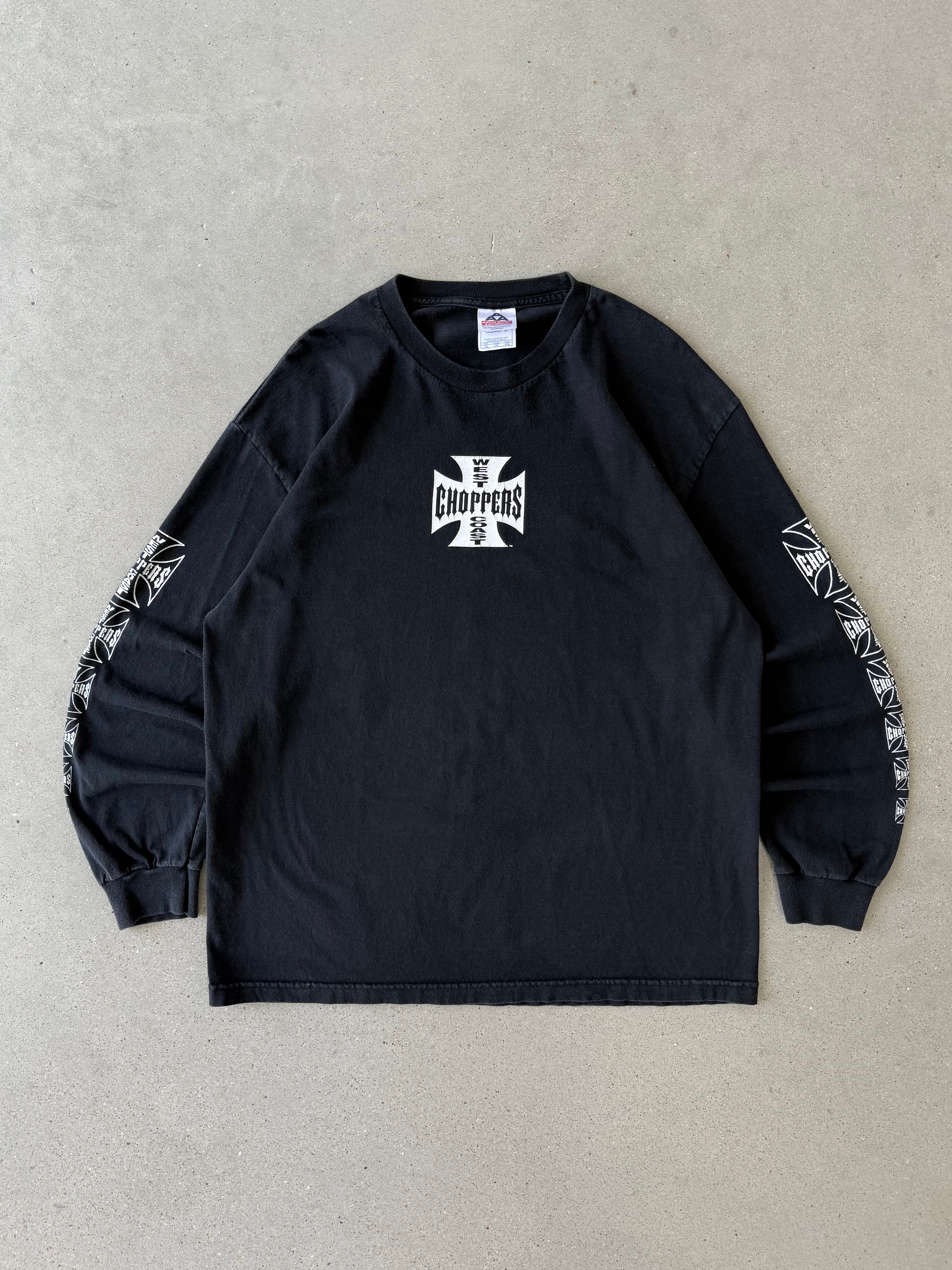 Vintage West Coast Chopper Black Long Sleeve - XL