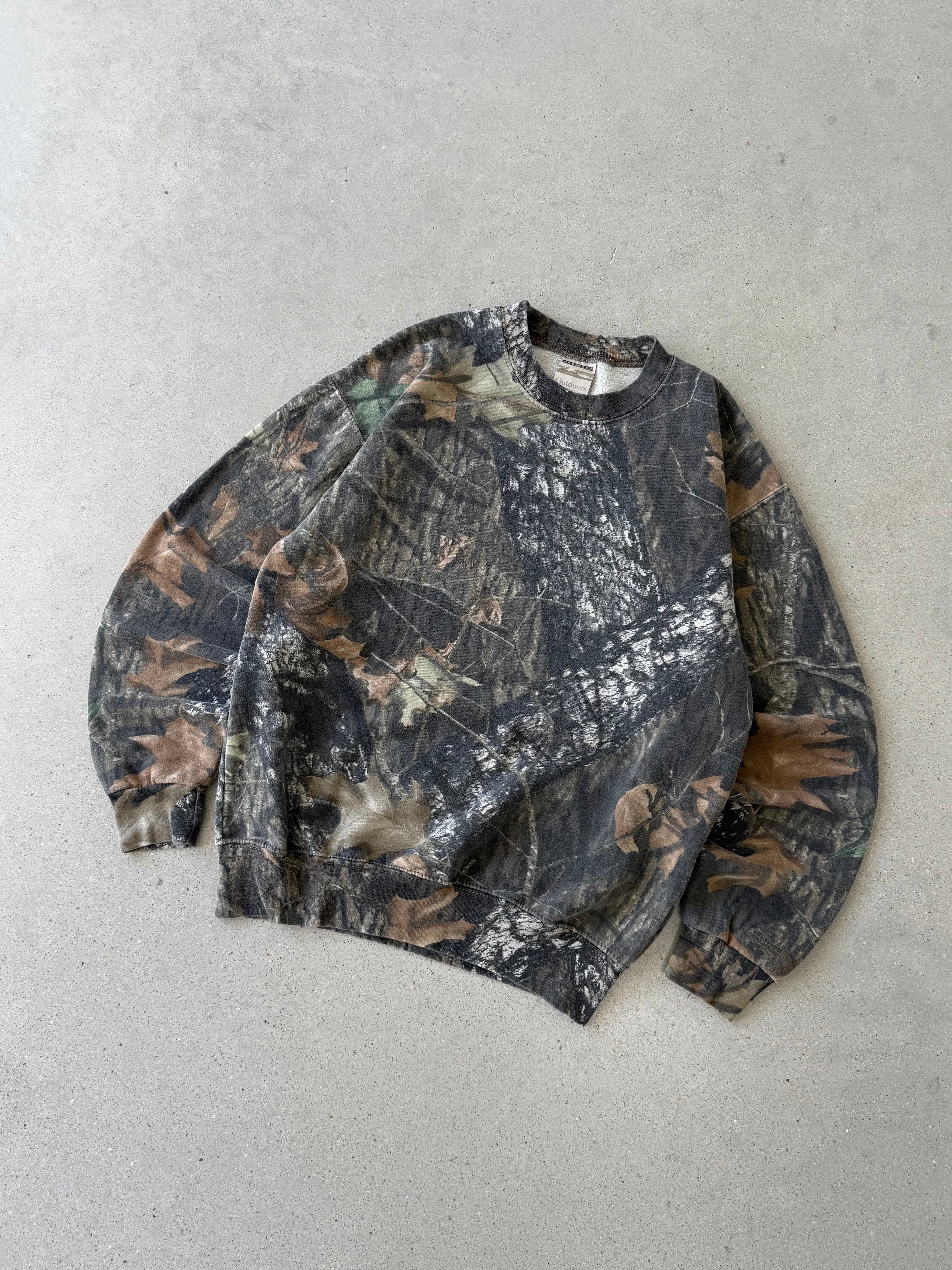 Vintage 90s Jerzees Realtree Camo Crewneck - M