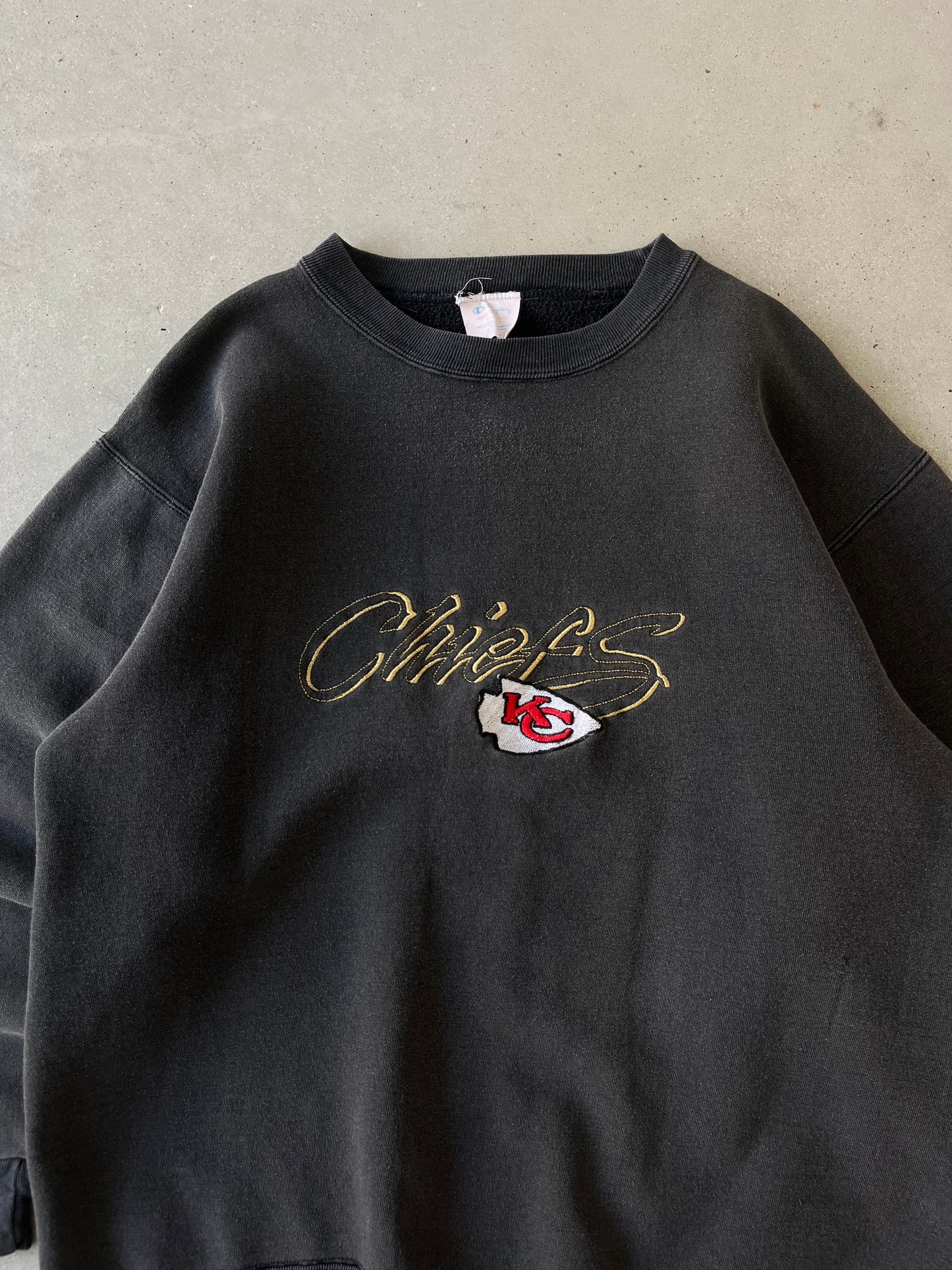 Vintage Chiefs Champion Crewneck - L