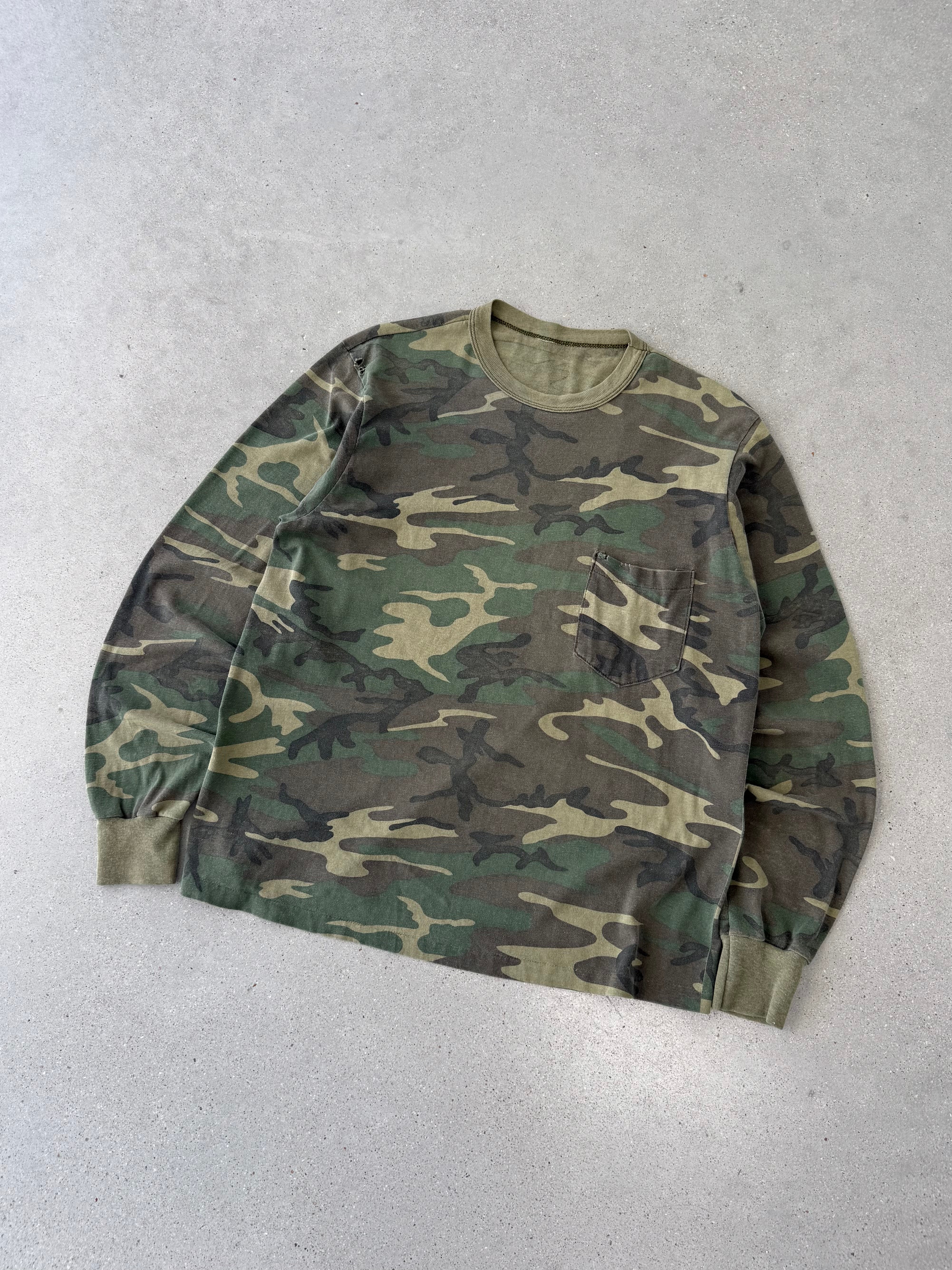 Vintage 1990s Camo Pocket Long Sleeve - S