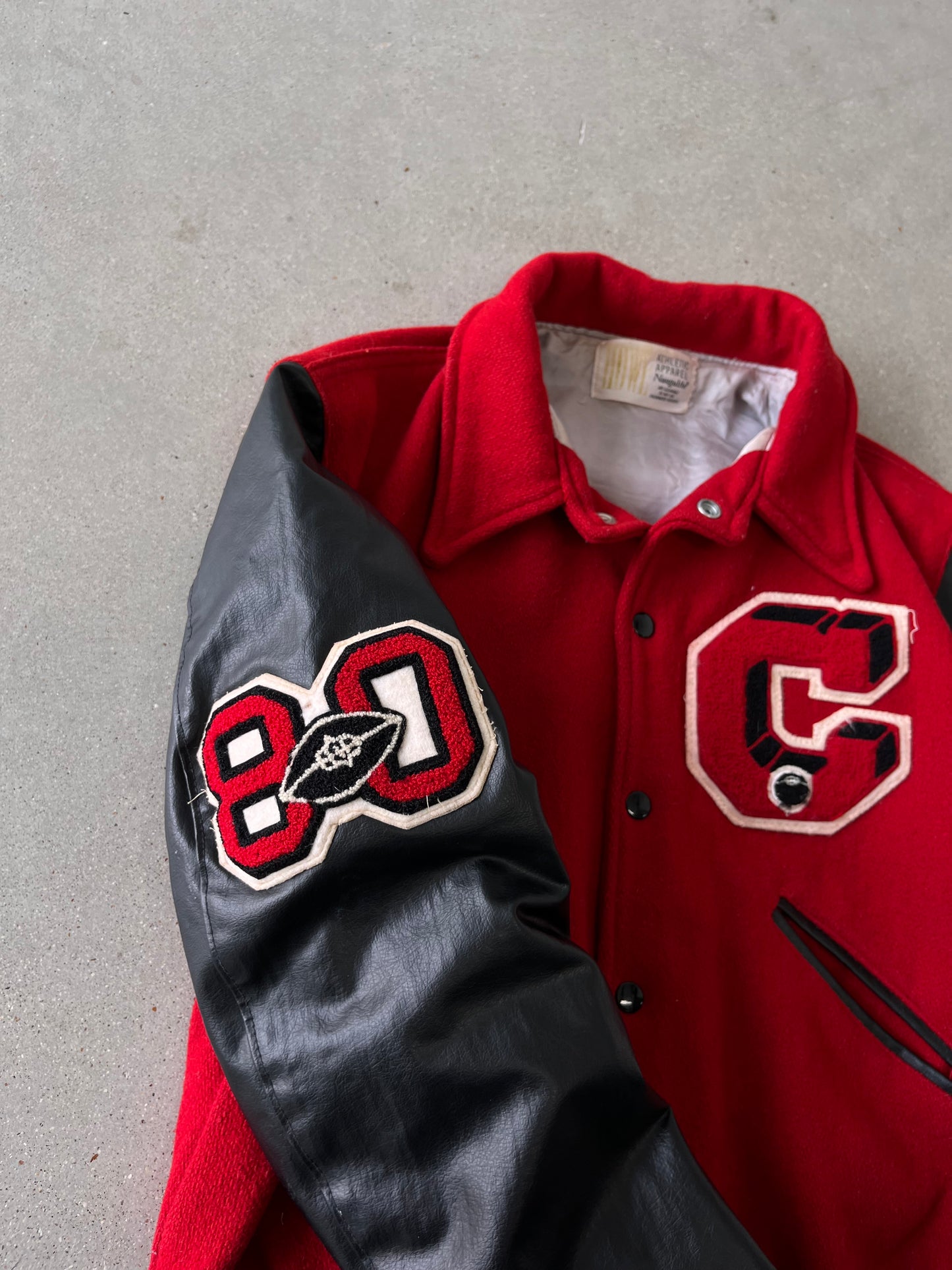 Vintage 80s Letterman Jacket - M