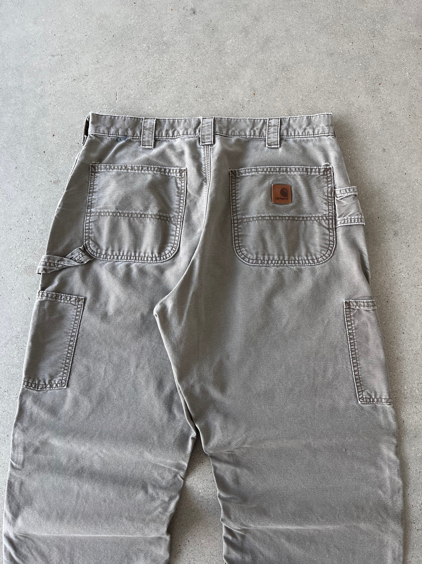 Vintage Carhartt Mocha-grey Carpenter Pants - 33x30