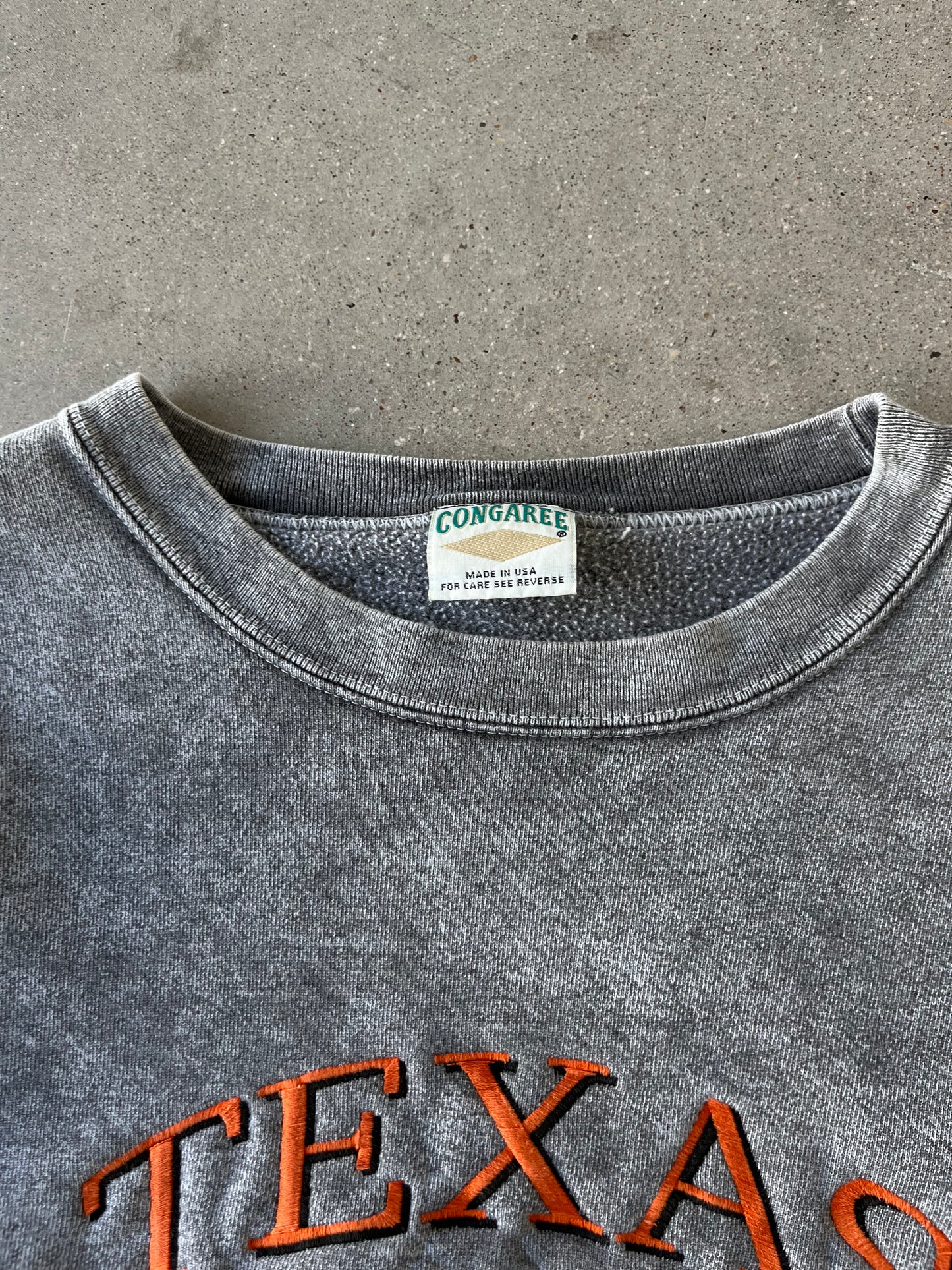 Vintage UT Texas Stoned-washed Sweatshirt - XL