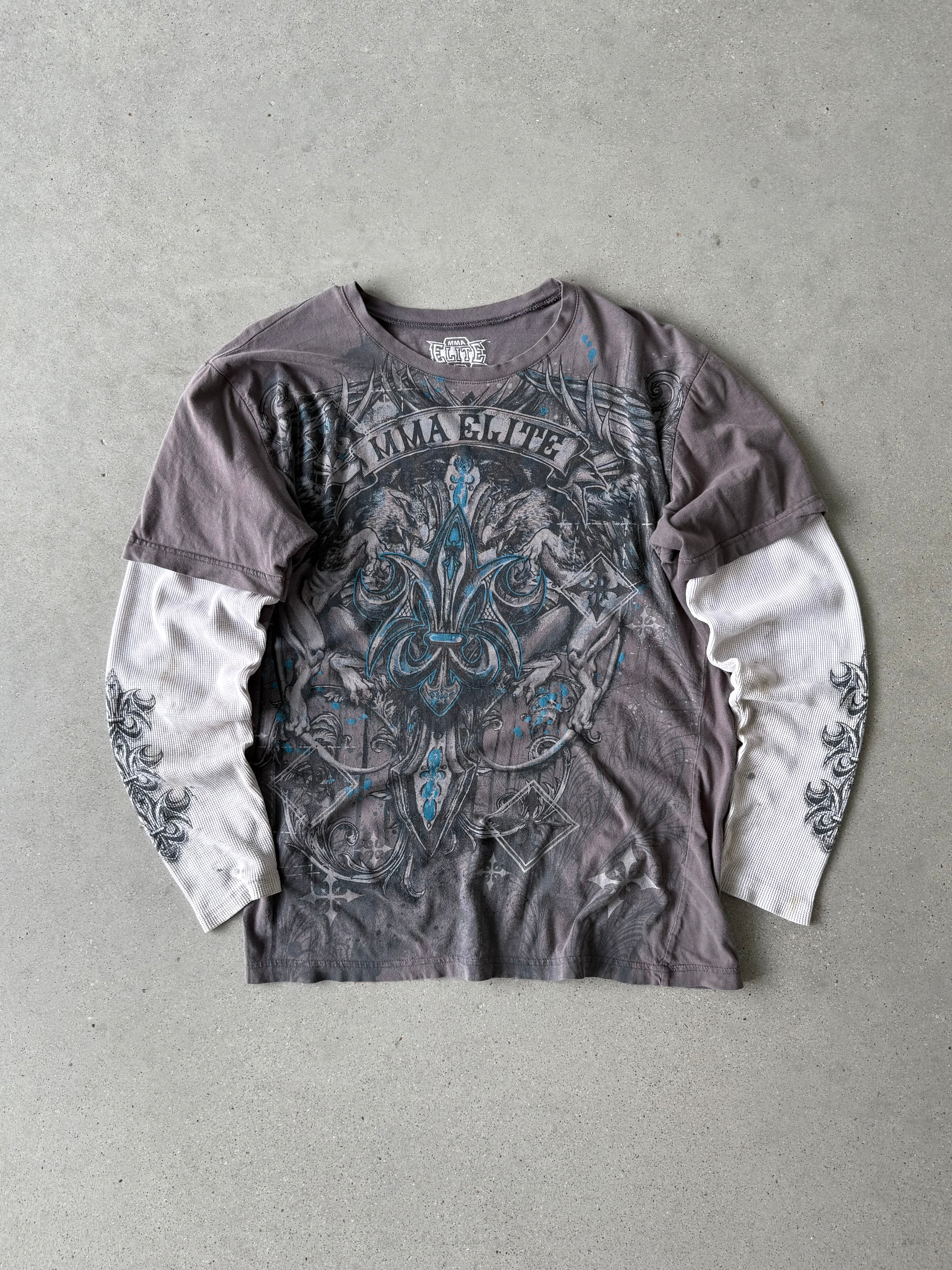 Vintage MMA Elite Layered Long Sleeve - XL