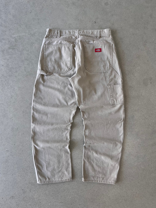 Vintage Dickies Off-white Carpenter Pants - 32x30