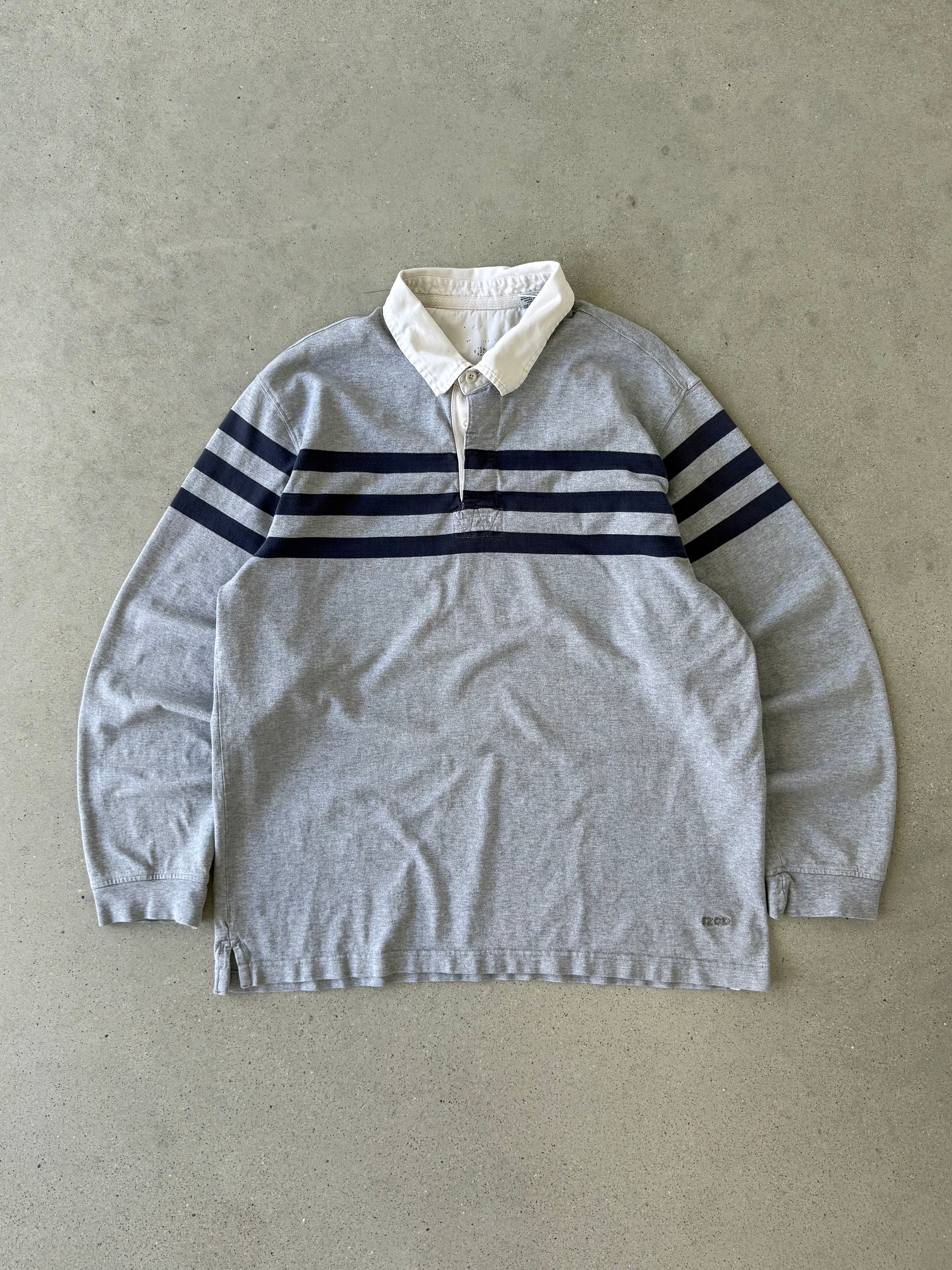 Vintage IZOD Striped Polo Long Sleeve - XL