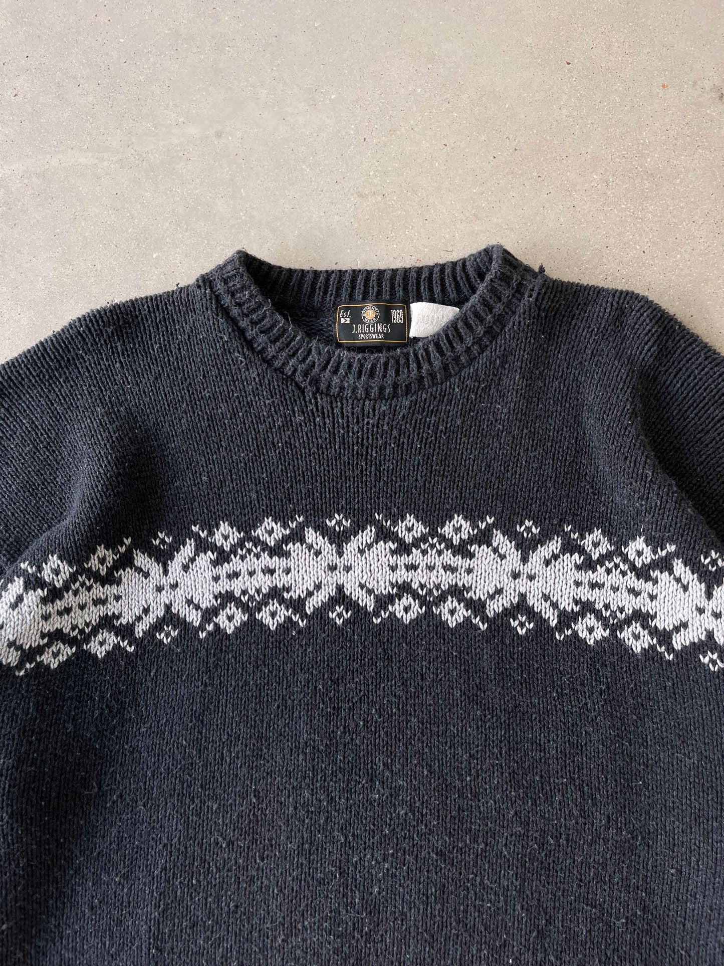 Vintage J.Riggins Knitted Sweater - L