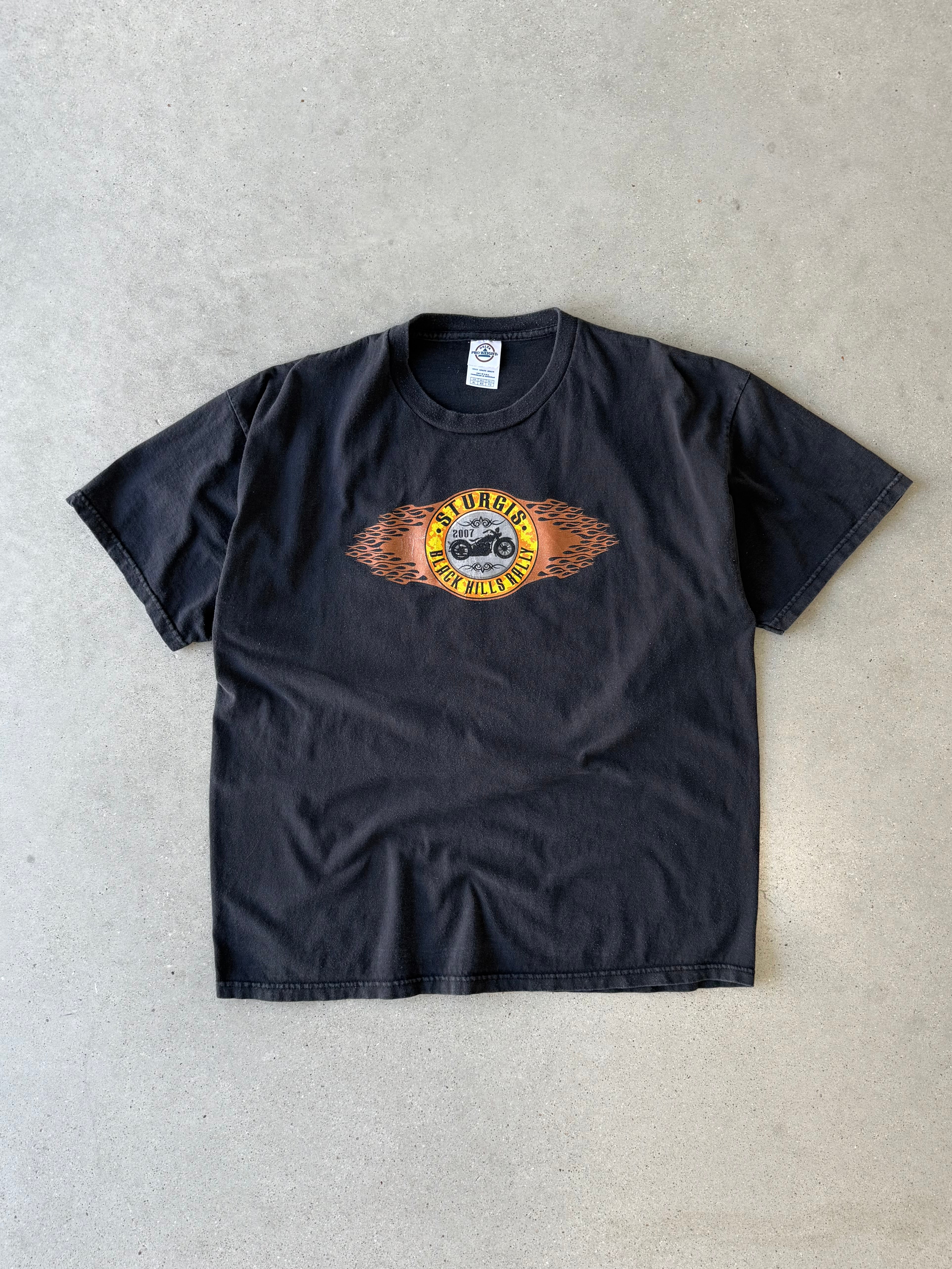 Vintage 2007 Sturgis Biker Tee - XL